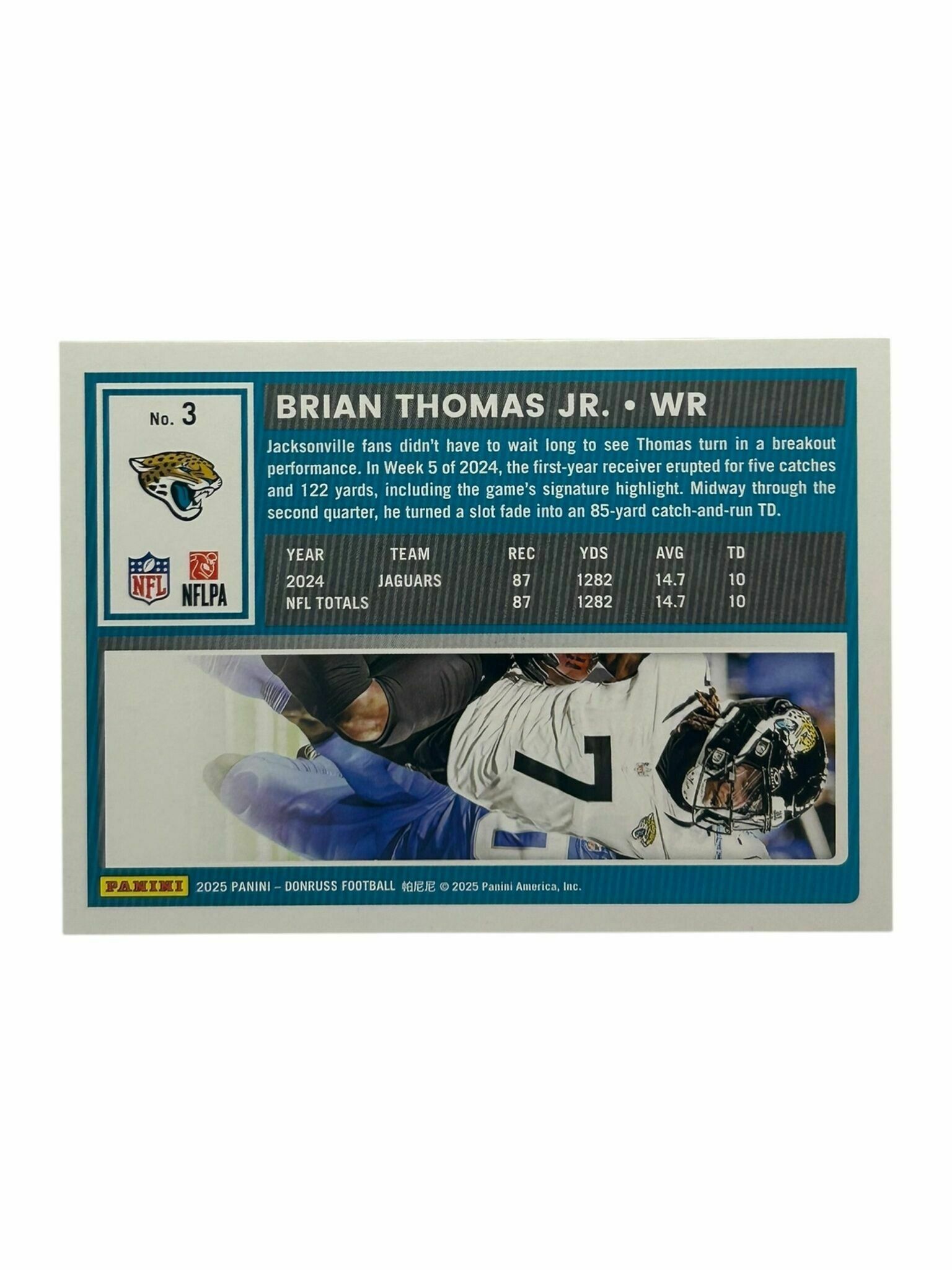 Brian Thomas Jr. 2025 Panini Donruss Football Trading Card