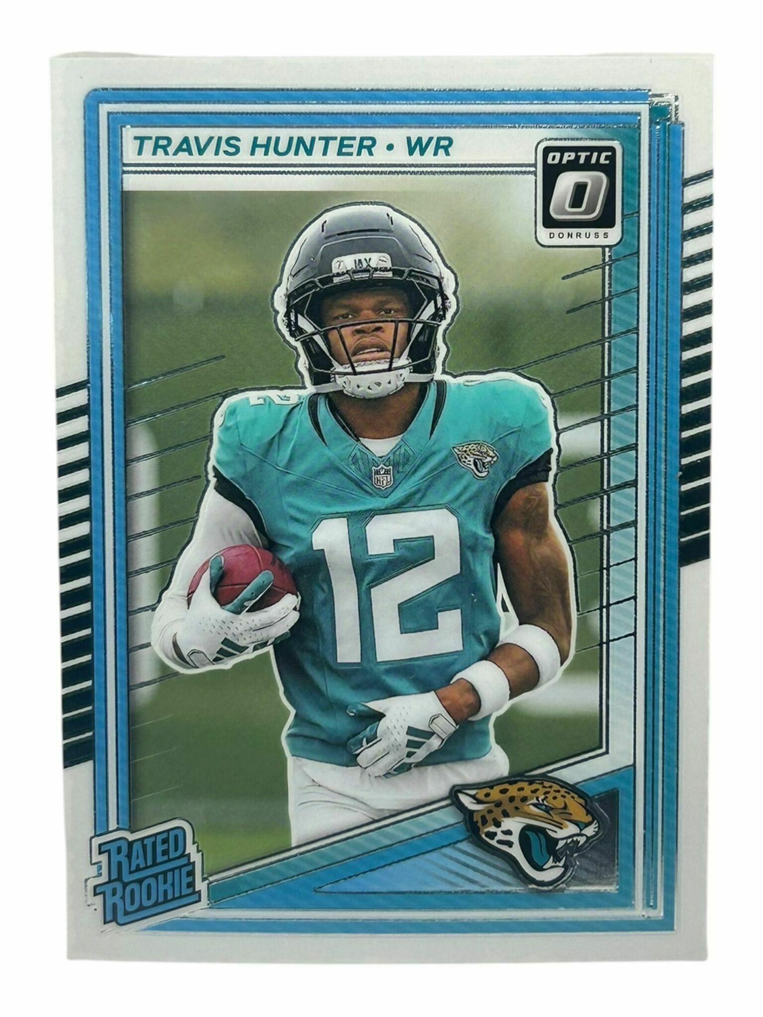 Travis Hunter 2025 Panini Donruss Optic Football Rated Rookie Trading Card
