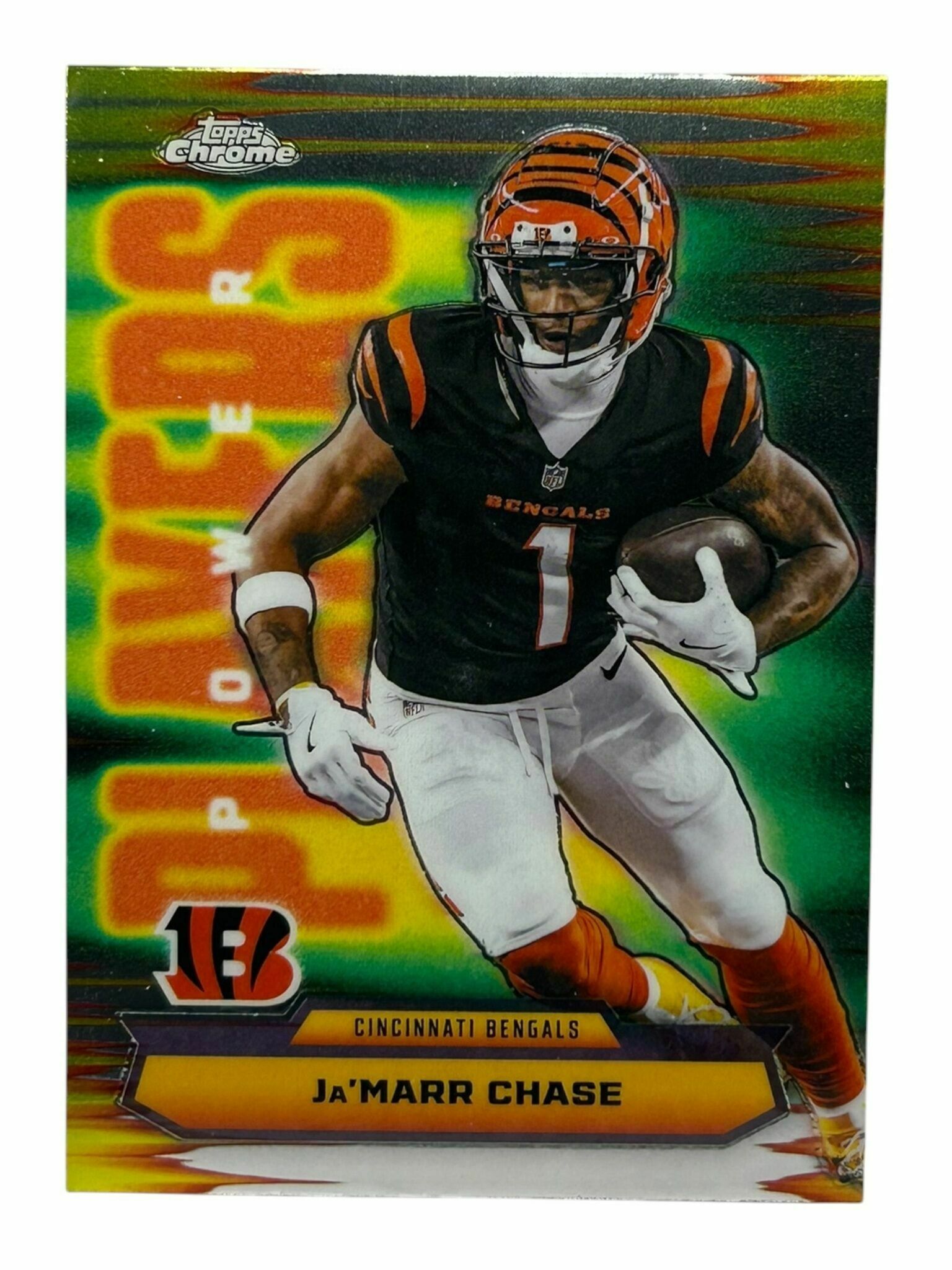 Ja'Marr Chase 2025 Topps Chrome Football Power Players Trading Card