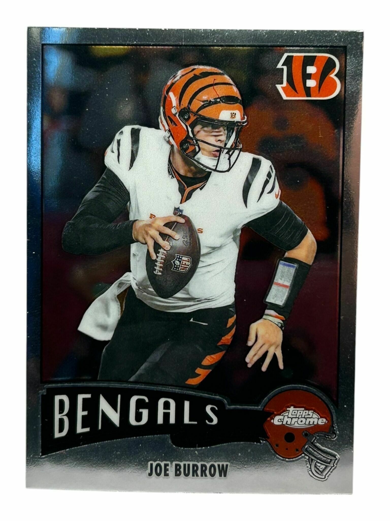 Joe Burrow 2025 Topps Chrome Football 1975 Topps Throwback Trading Card