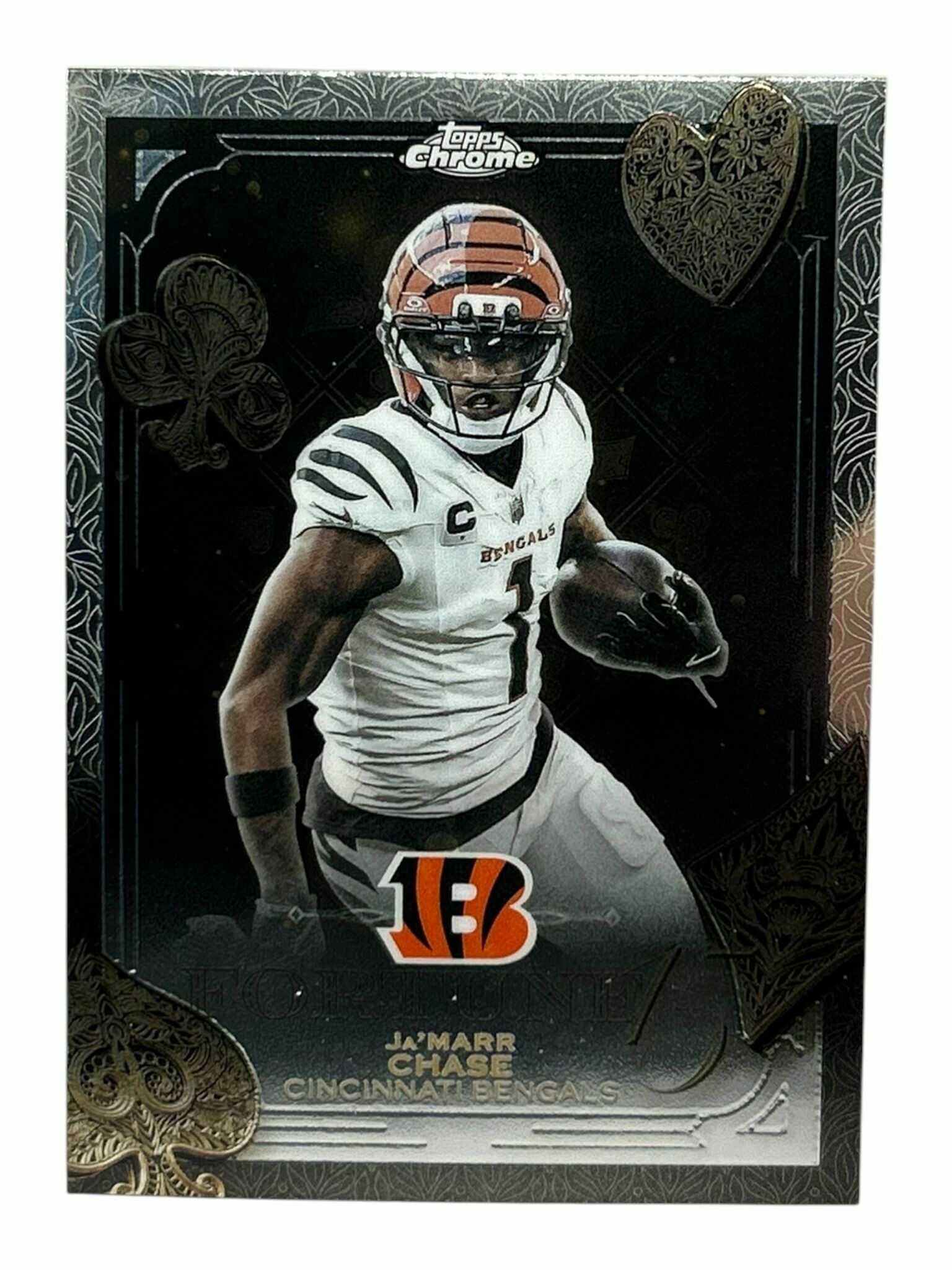 Ja'Marr Chase 2025 Topps Chrome Football Fortune 15 Trading Card