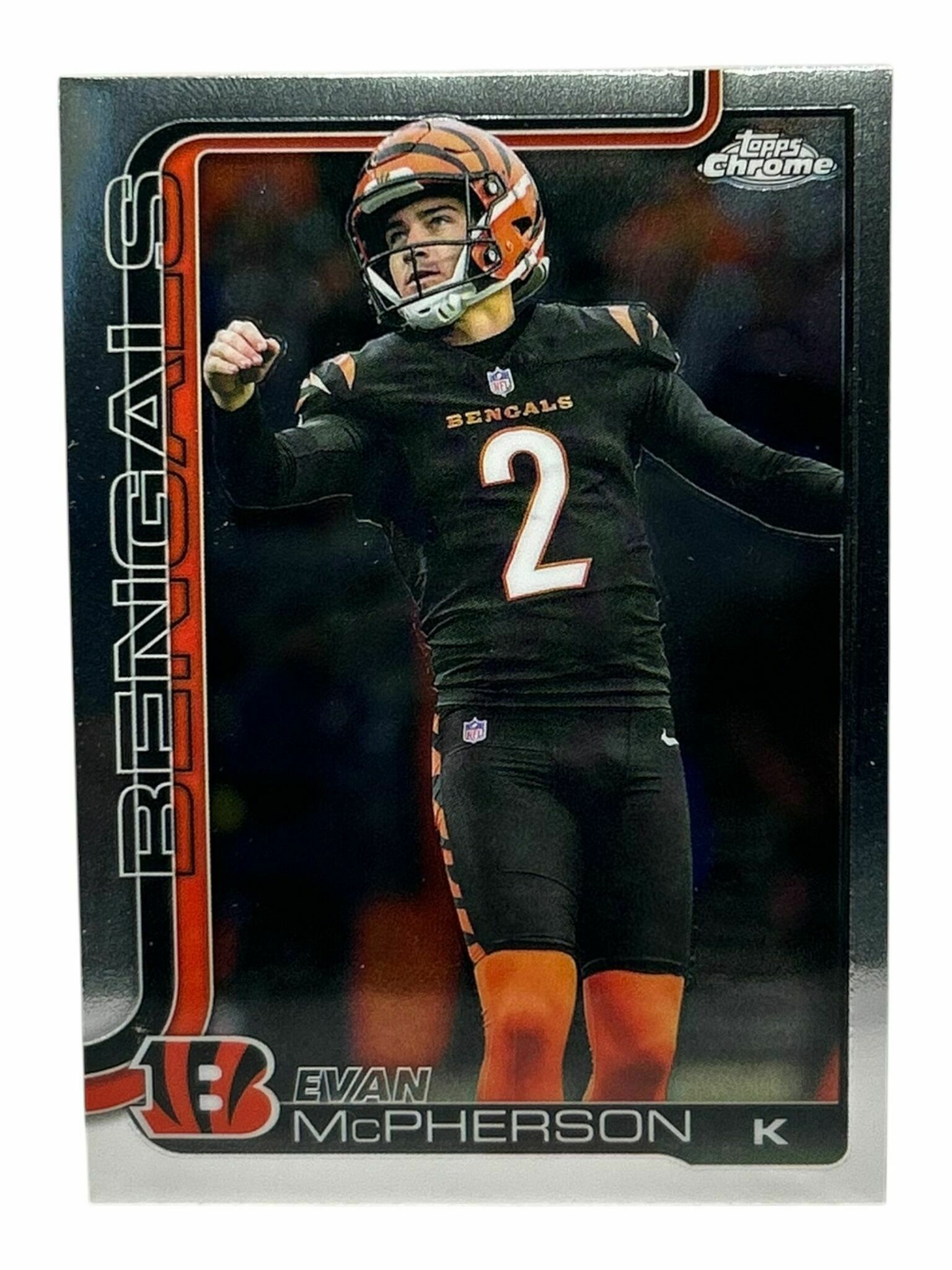 Evan McPherson 2025 Topps Chrome Football Trading Card