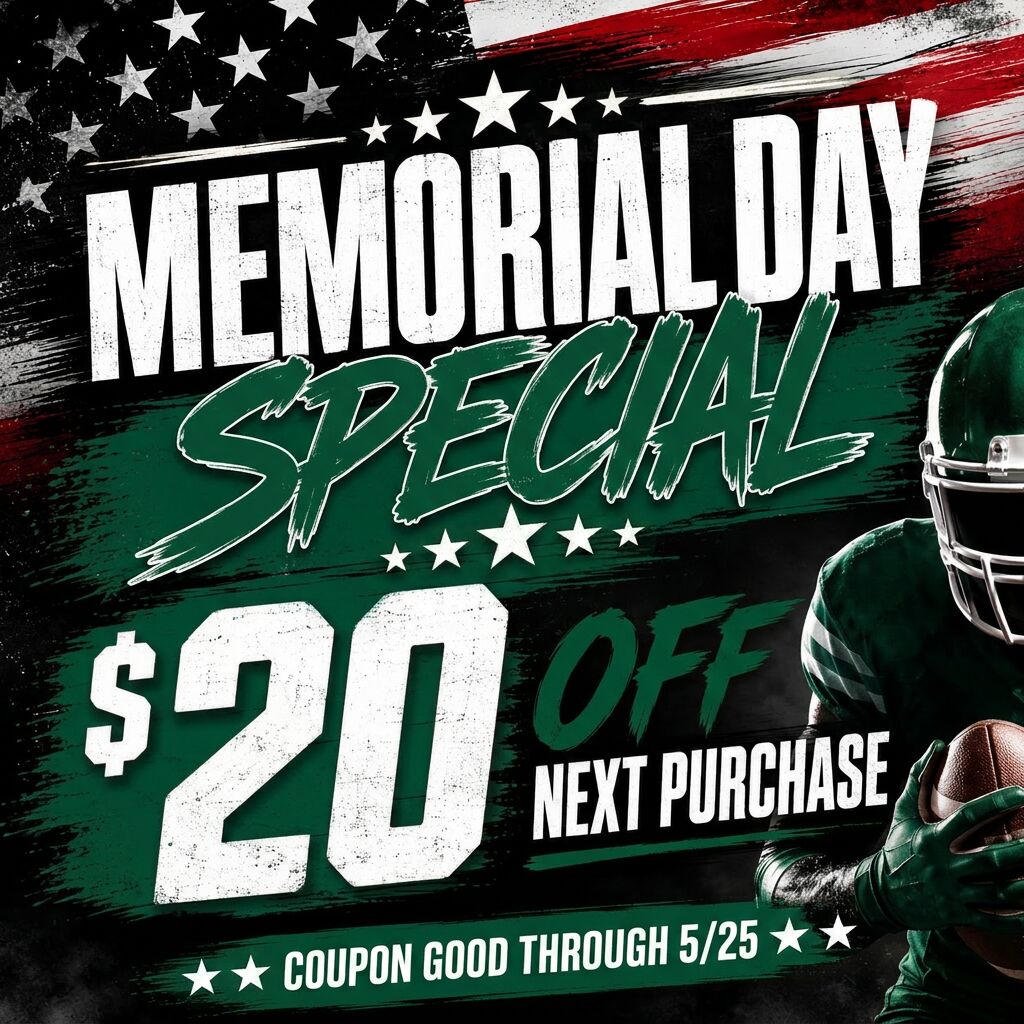 Memorial Day Coupon - $20 OFF NEXT PURCHASE
