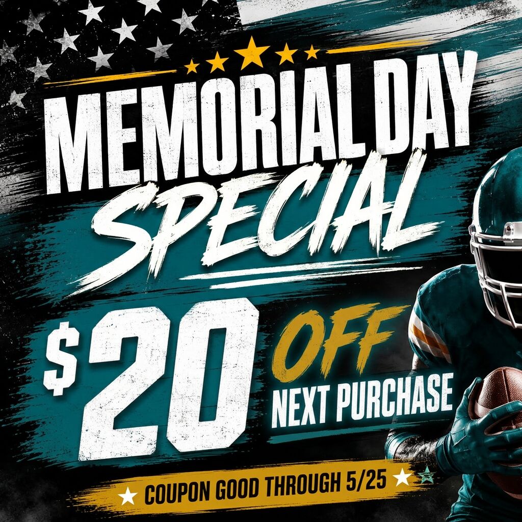 Memorial Day Coupon - $20 OFF NEXT PURCHASE