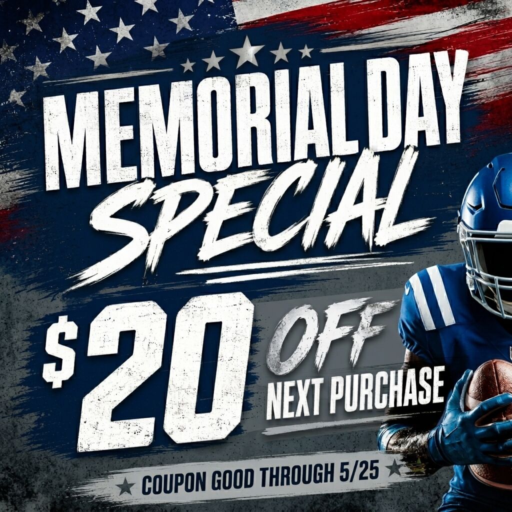 Memorial Day Coupon - $20 OFF NEXT PURCHASE