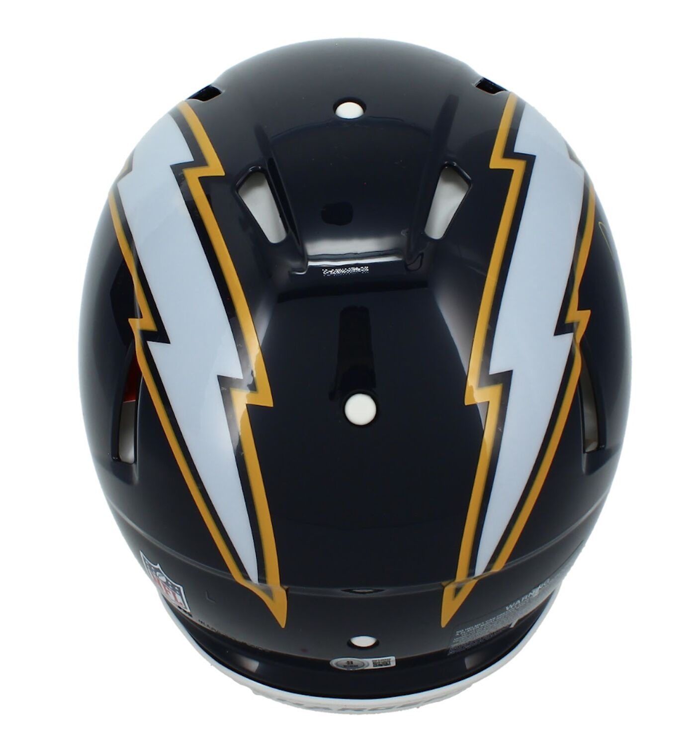 Antonio Gates Autographed Los Angeles Chargers Navy 2025 Alternate Speed Authentic Helmet Beckett