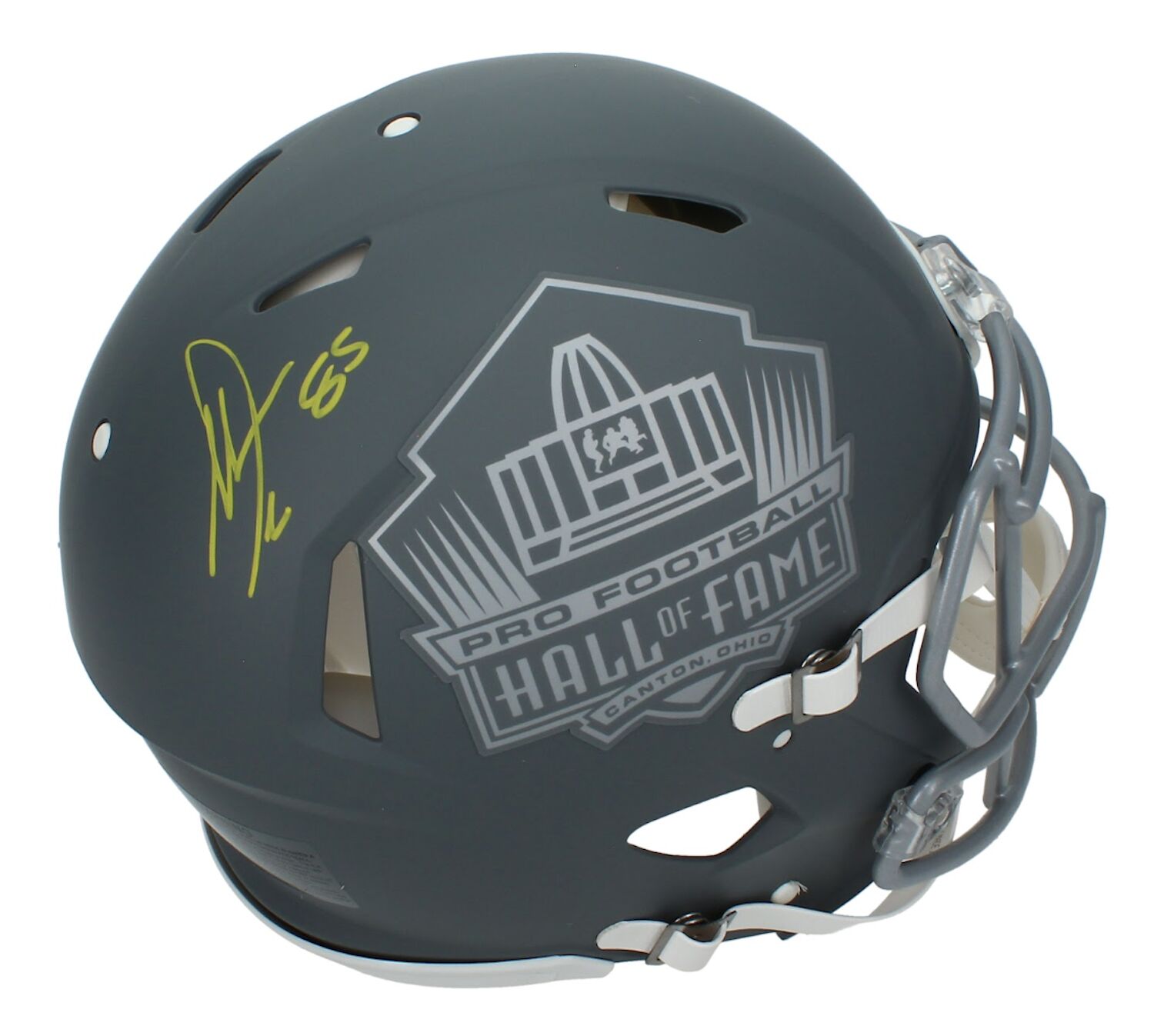 Antonio Gates Autographed Hall of Fame Logo Slate Speed Authentic Helmet Beckett