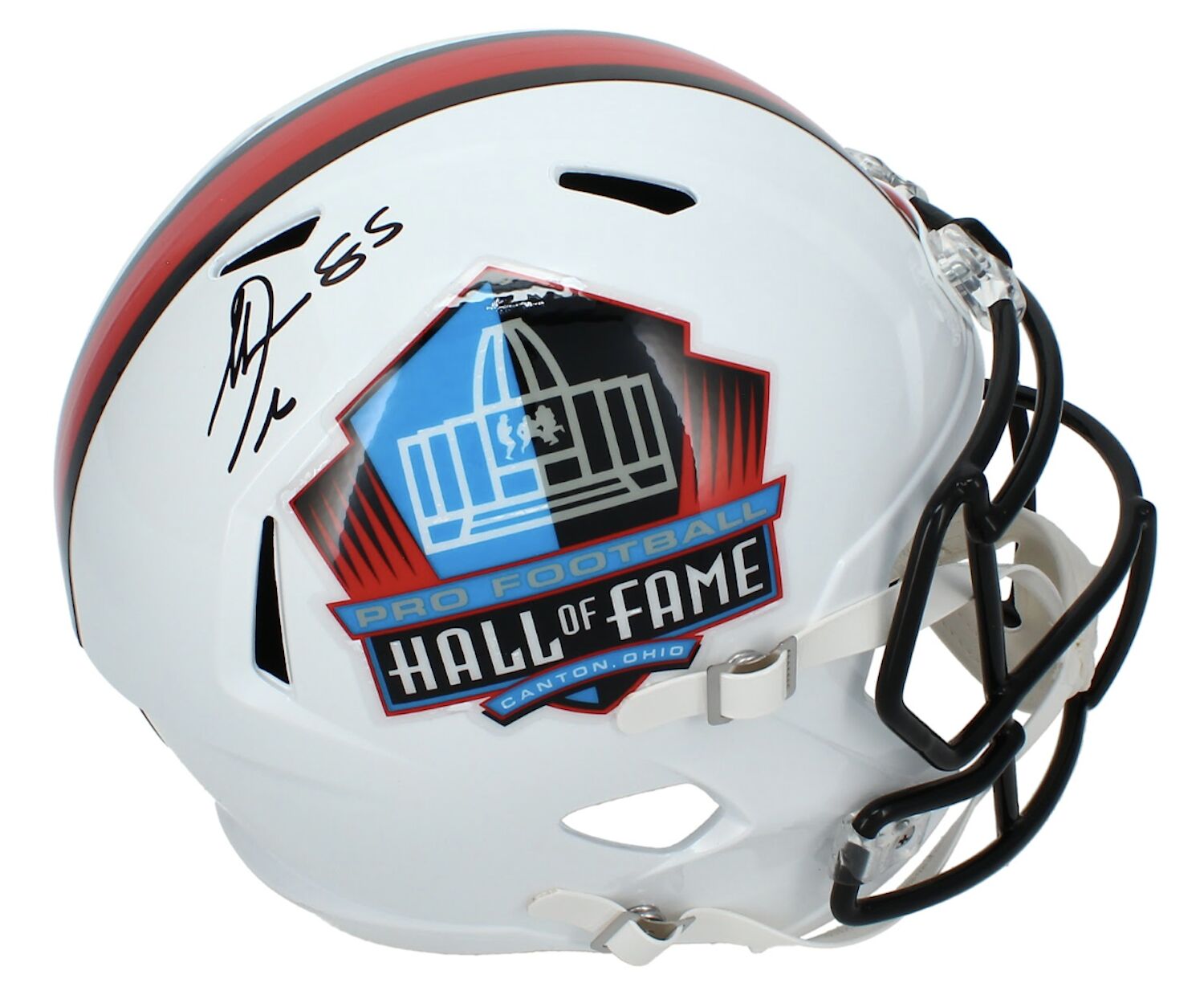 Antonio Gates Autographed Hall of Fame Logo Full Size Speed Helmet Beckett