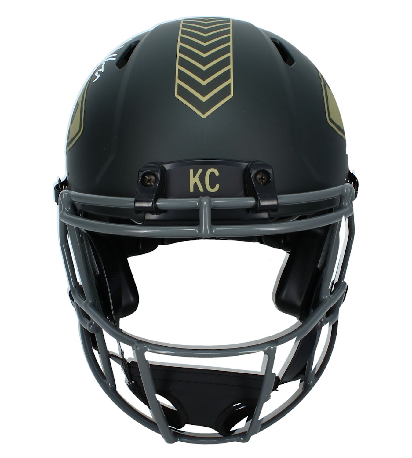 Jared Allen Autographed Kansas Cty Chiefs '2025 Salute to Service' Authentic Speed Helmet Beckett