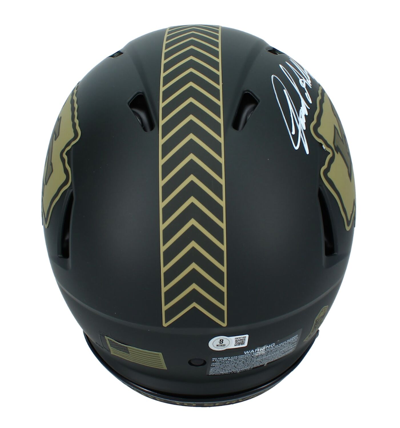 Jared Allen Autographed Kansas Cty Chiefs '2025 Salute to Service' Authentic Speed Helmet Beckett