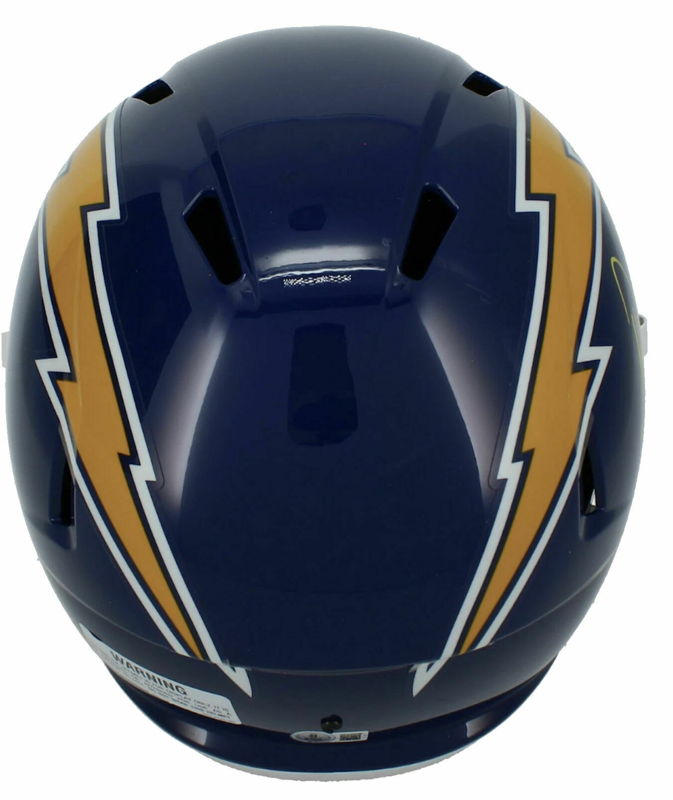 Antonio Gates Autographed Los Angeles Chargers Navy 2025 Alternate Full Size Speed Helmet Beckett