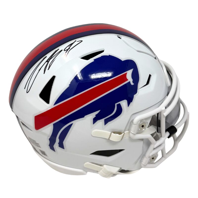 Christian Benford Signed Buffalo Bills 2021 Speed MIDI Flex Helmet