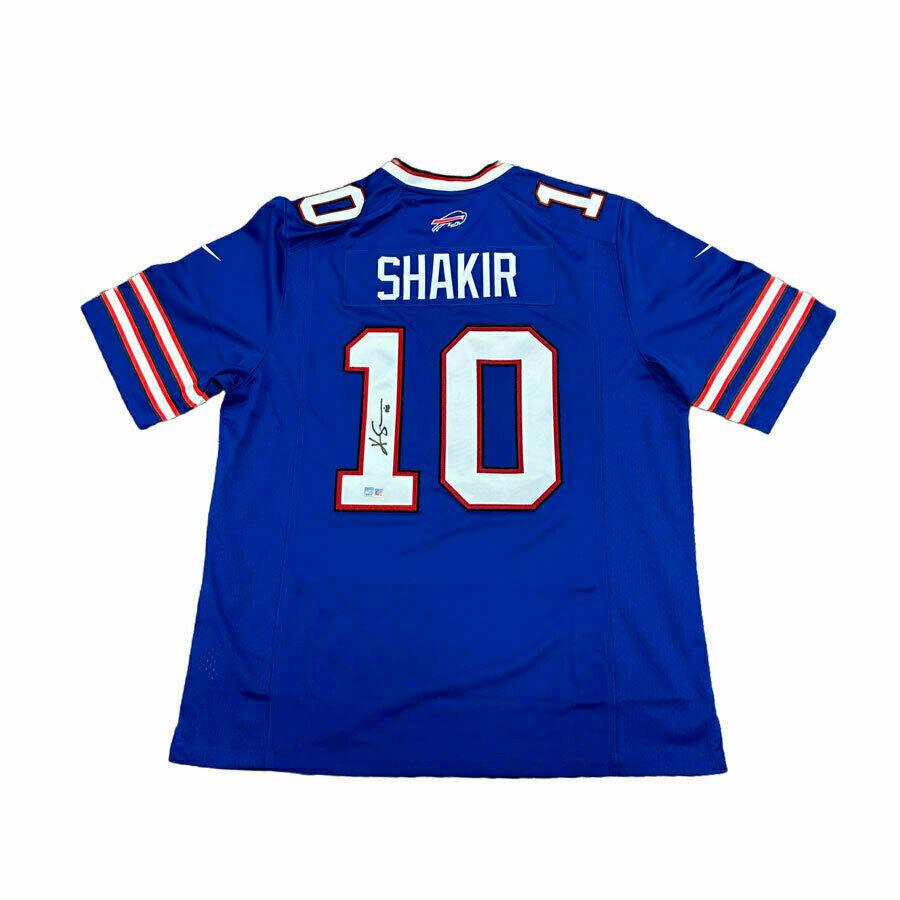 Khalil Shakir Signed Buffalo Bills Nike Authentic Blue Stitched Jersey