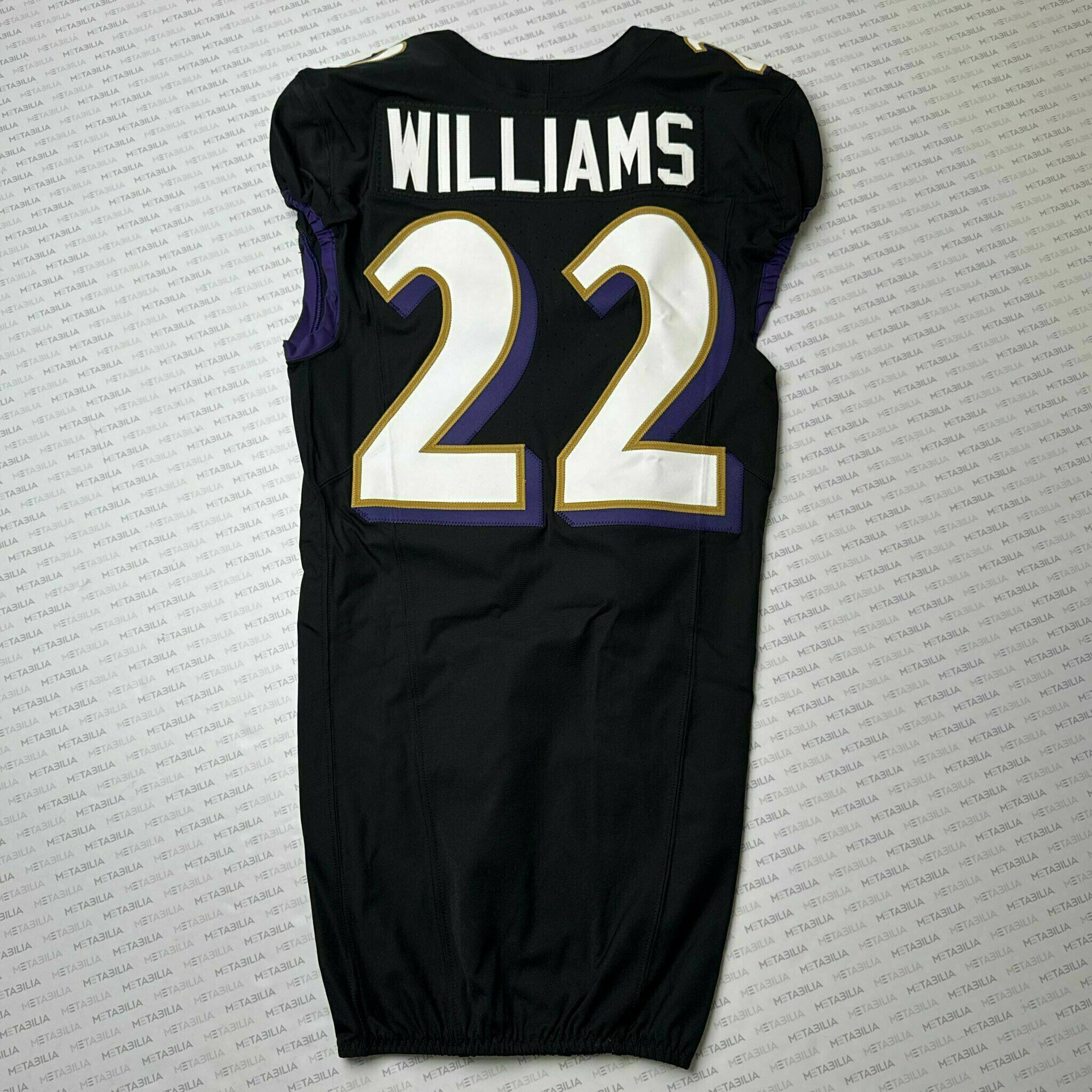 #22 Damarion Williams Team-Issued BlackJersey