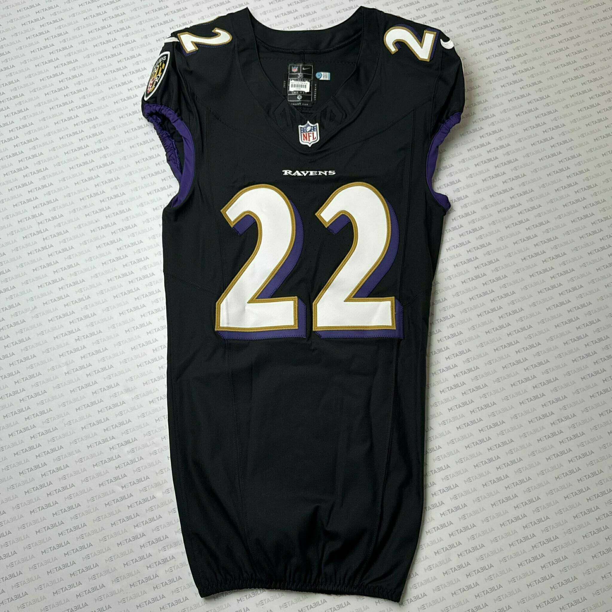 #22 Damarion Williams Team-Issued BlackJersey