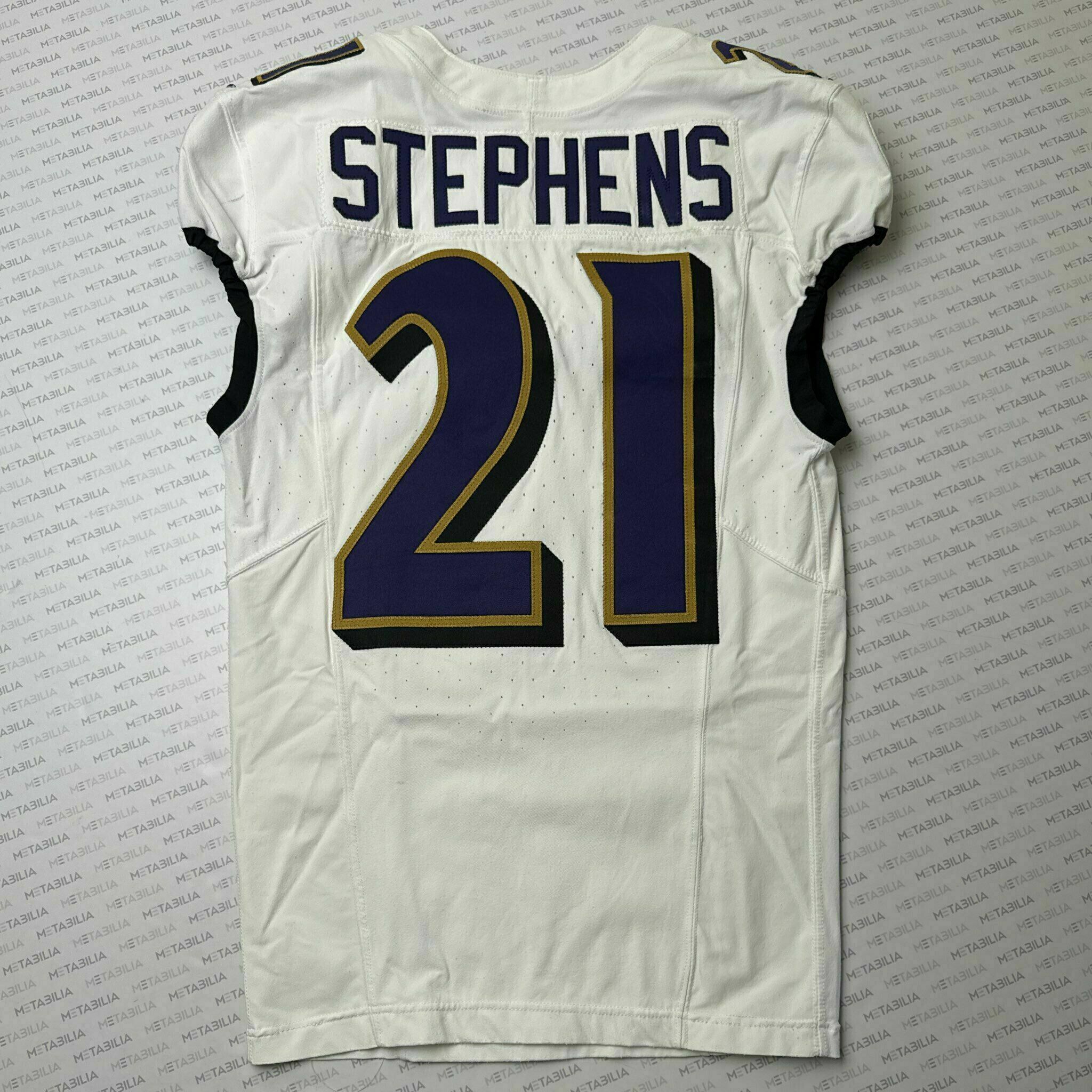 #21 Brandon Stephens Team-Issued White Jersey