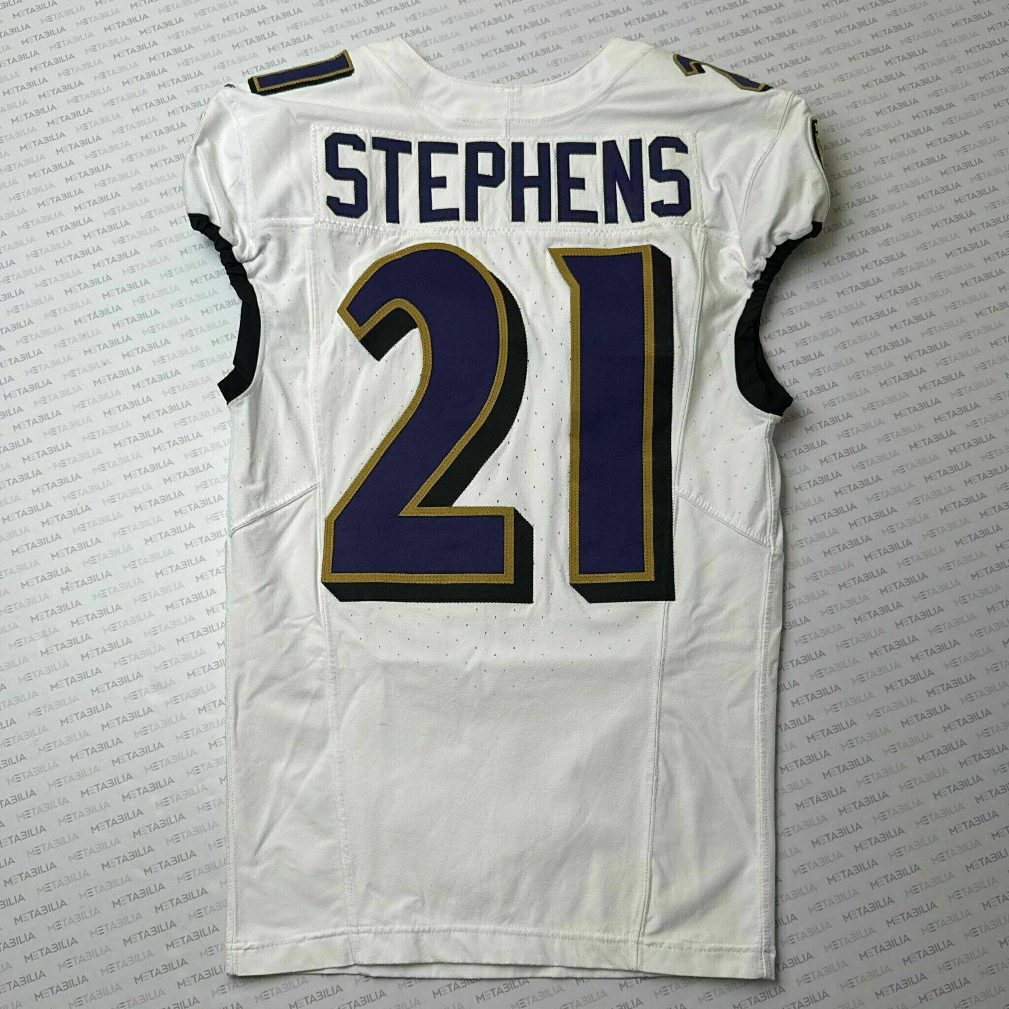 #21 Brandon Stephens Team-Issued White Jersey