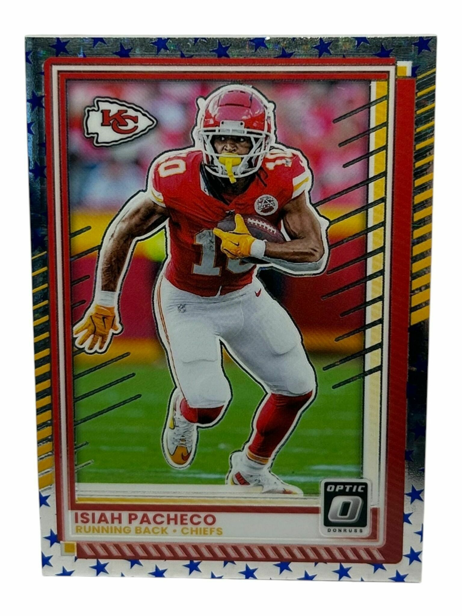 Isiah Pacheco 2025 Panini Donruss Optic Football Stars Prizm Trading Card