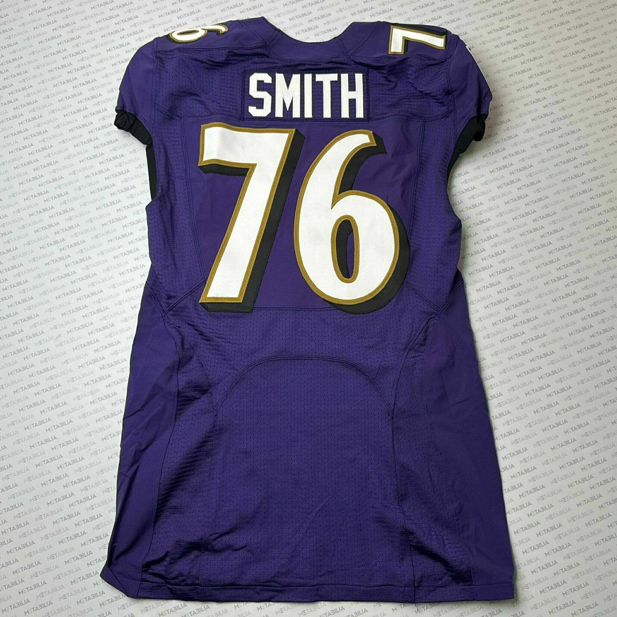 #76 Andre Smith Team-Issued Purple Jersey