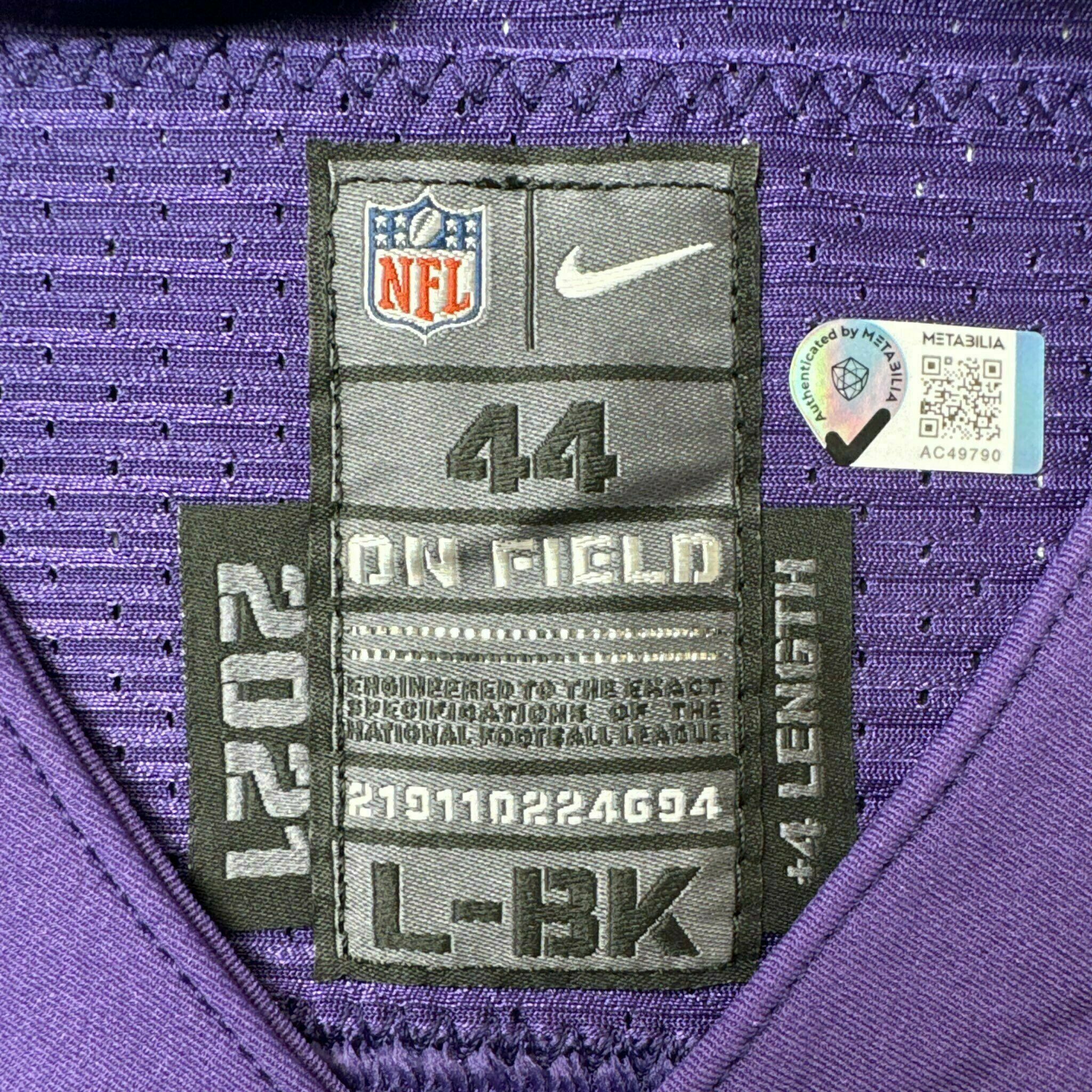 #76 Andre Smith Team-Issued Purple Jersey