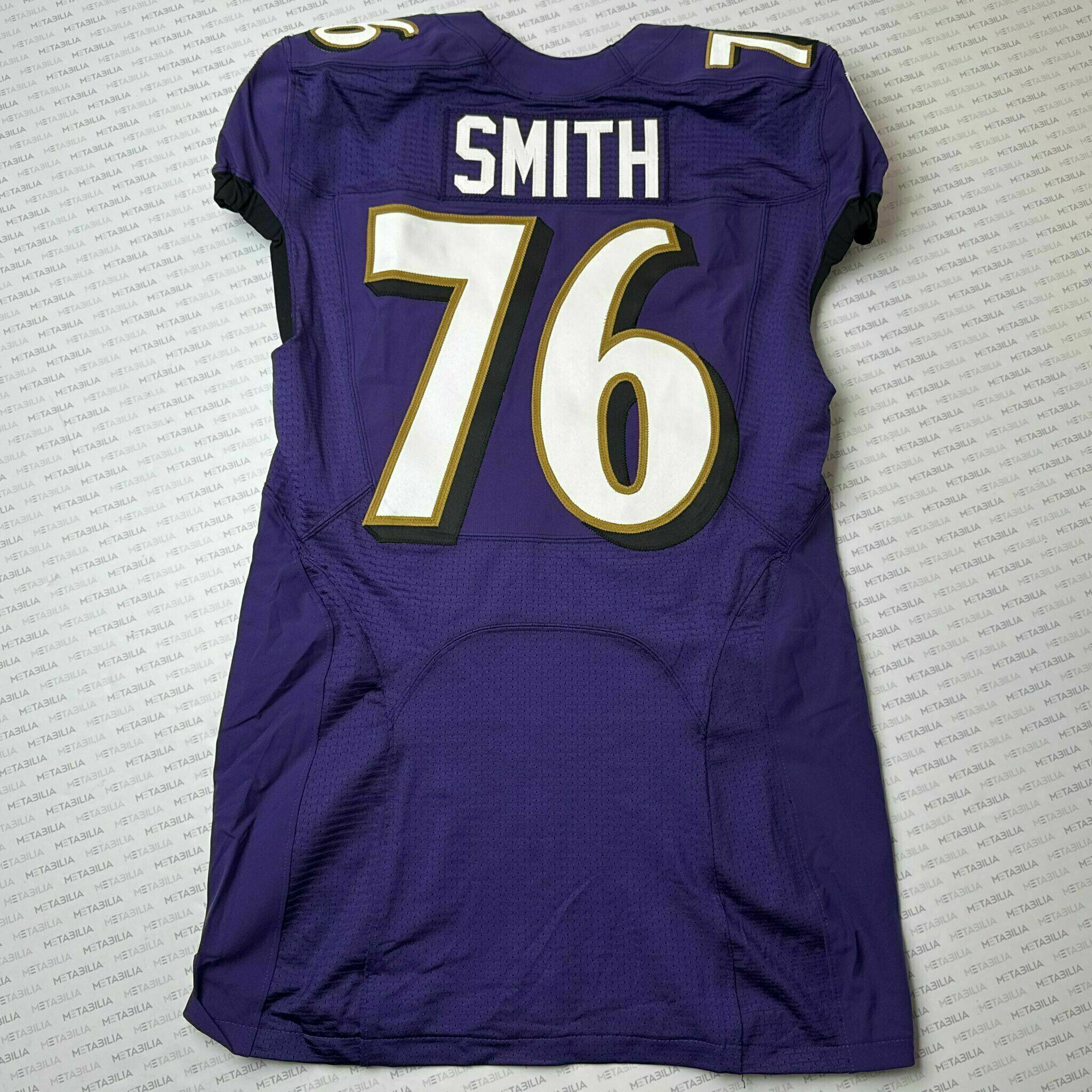 #76 Andre Smith Team-Issued Purple Jersey