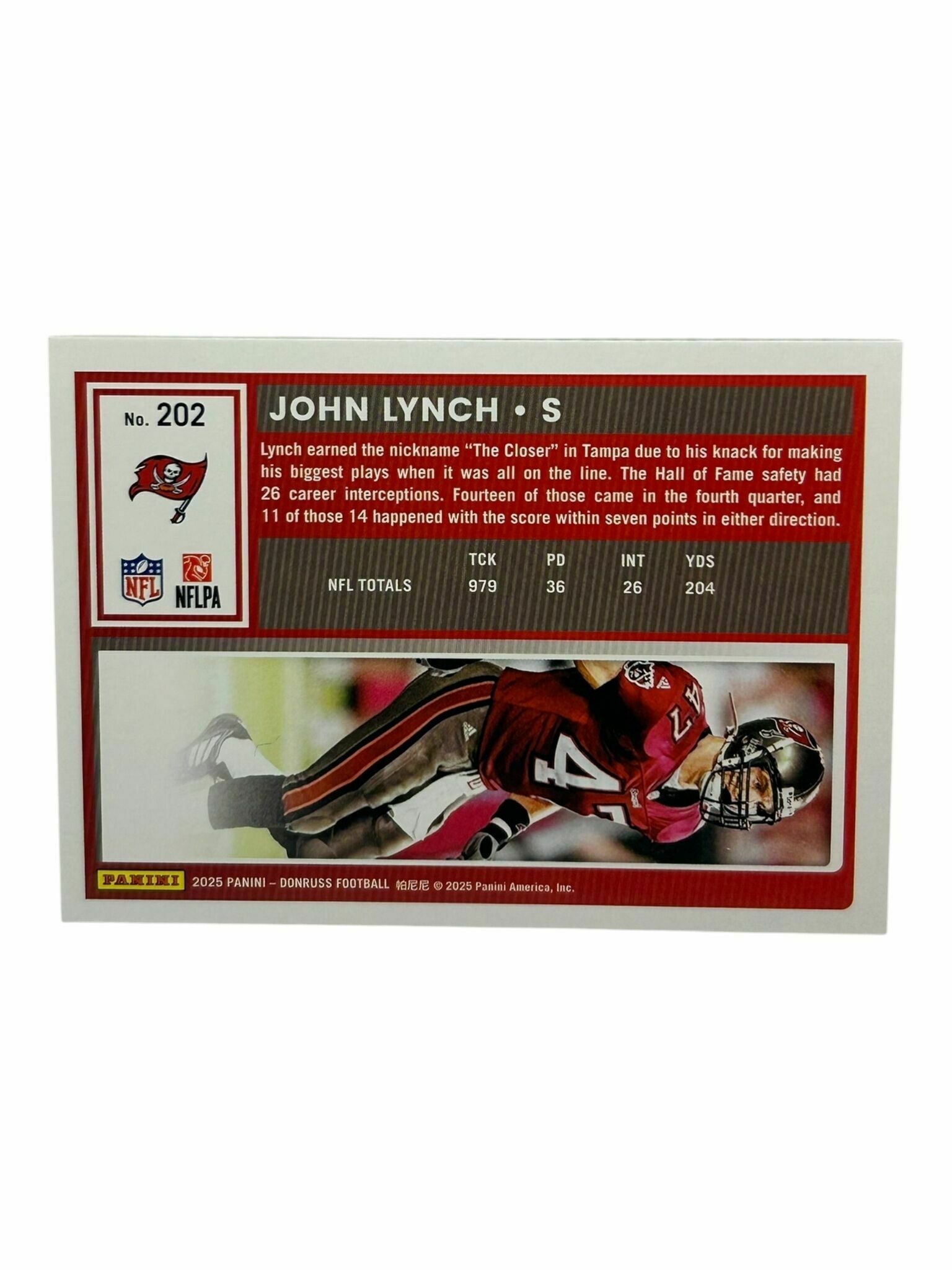 John Lynch 2025 Panini Donruss Football Trading Card