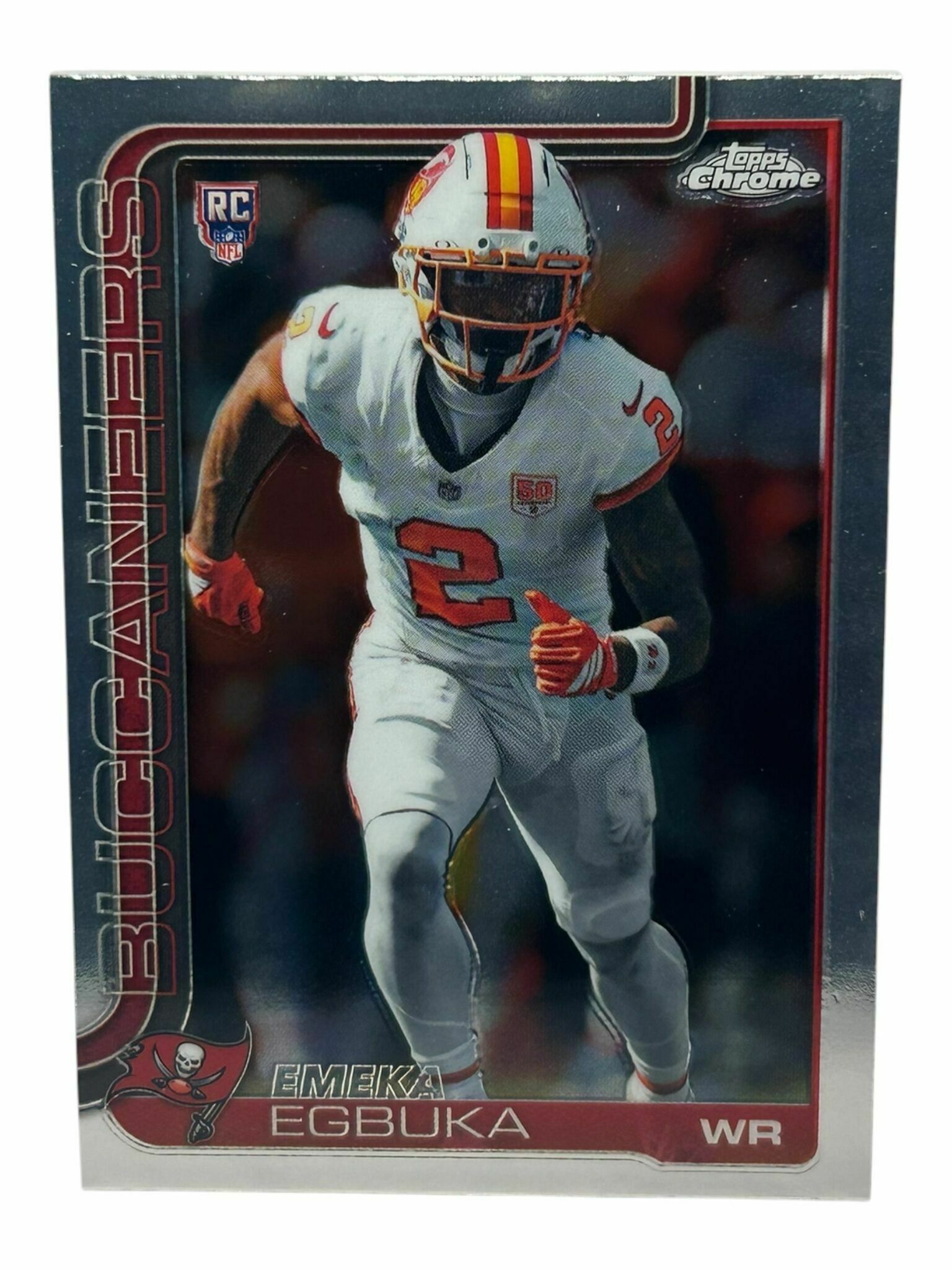 Emeka Egbuka 2025 Topps Chrome Football Rookie Trading Card