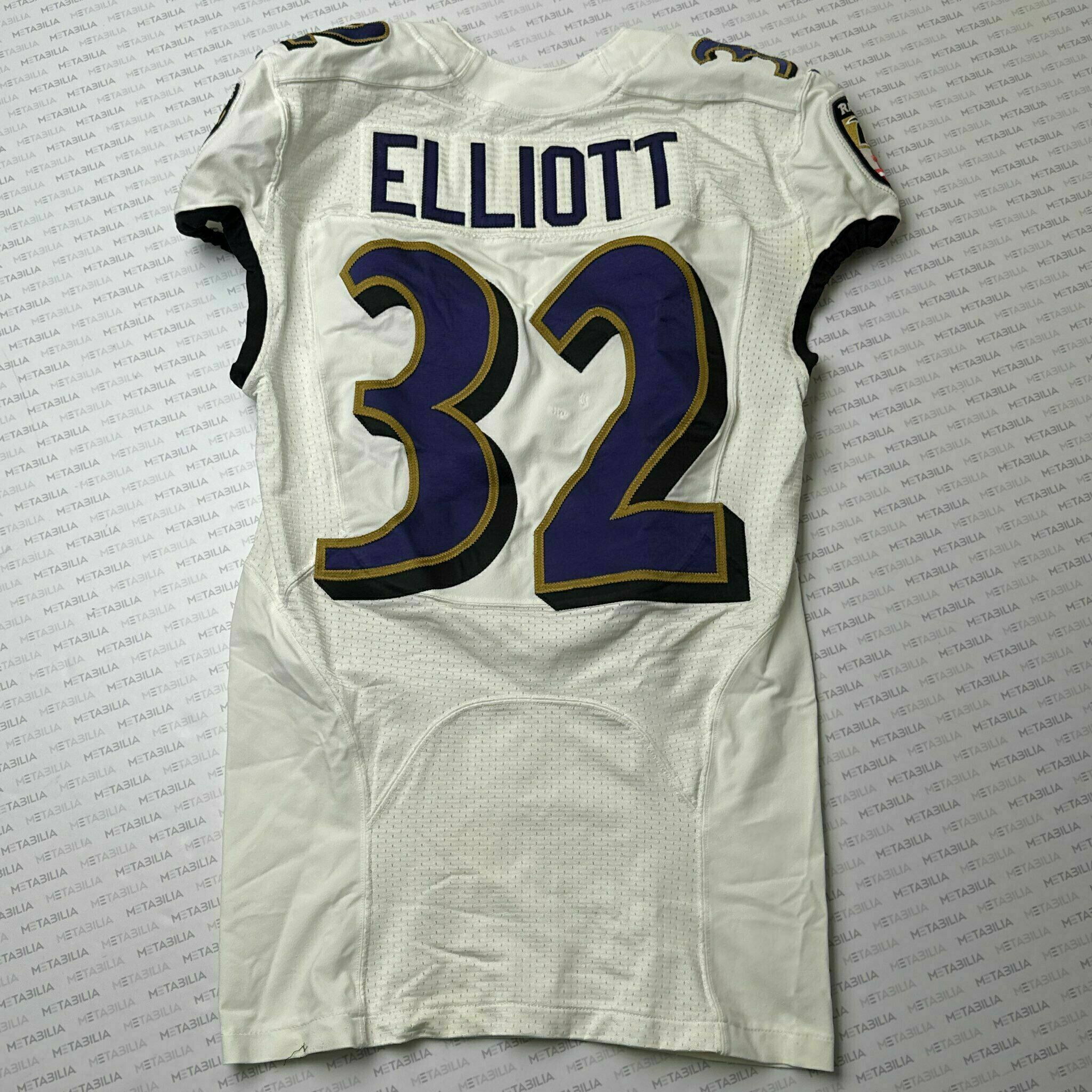 #32 DeShon Elliott Team-Issued White Jersey