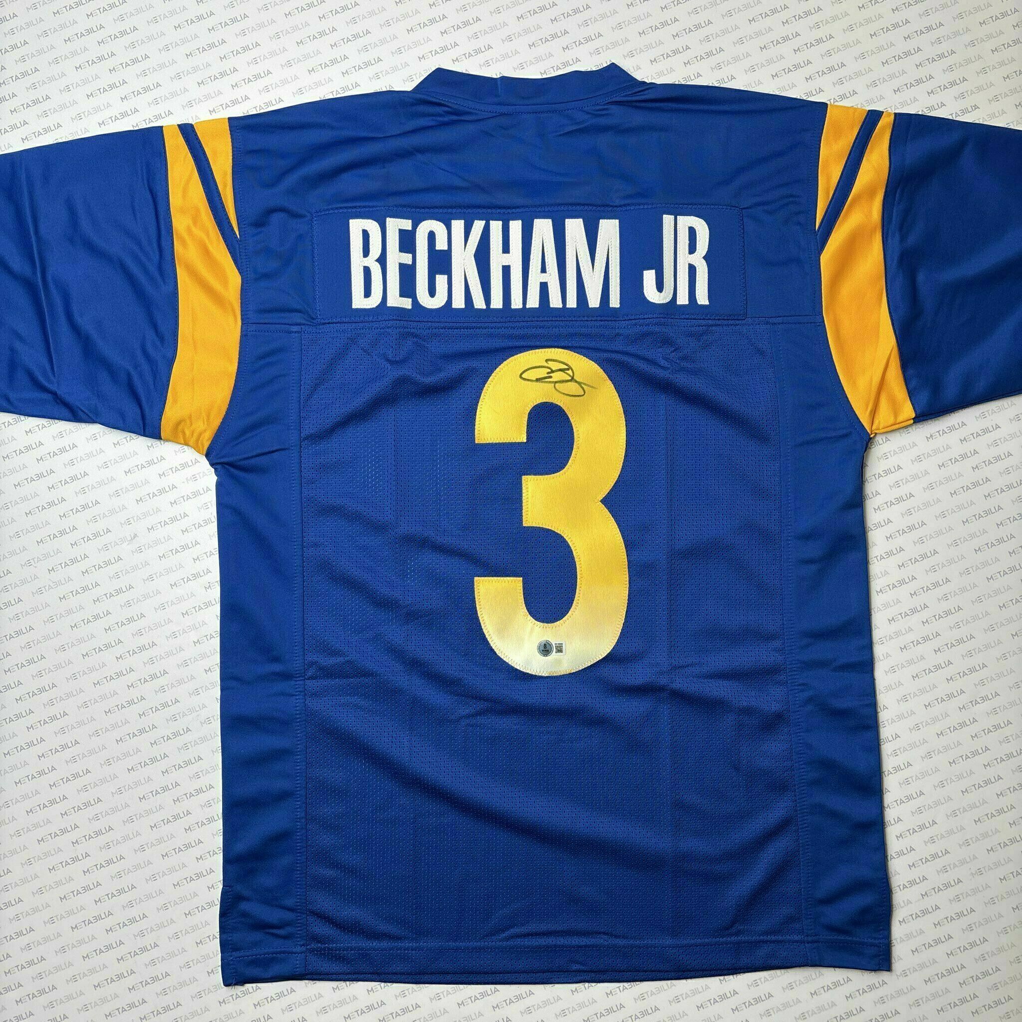 OBJ Signed Blue Custom Jersey