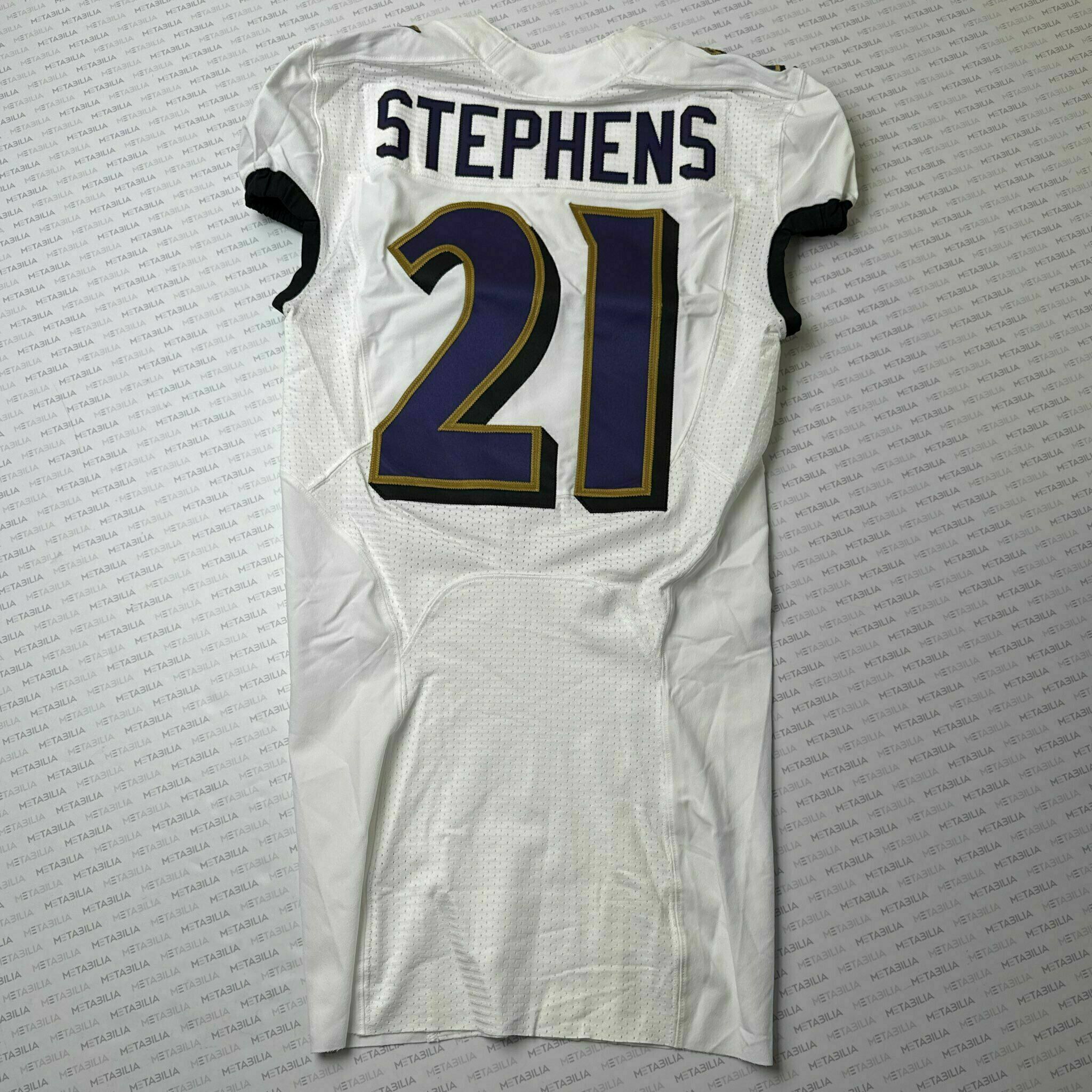 #21 Brandon Stephens Team-Issued White Jersey