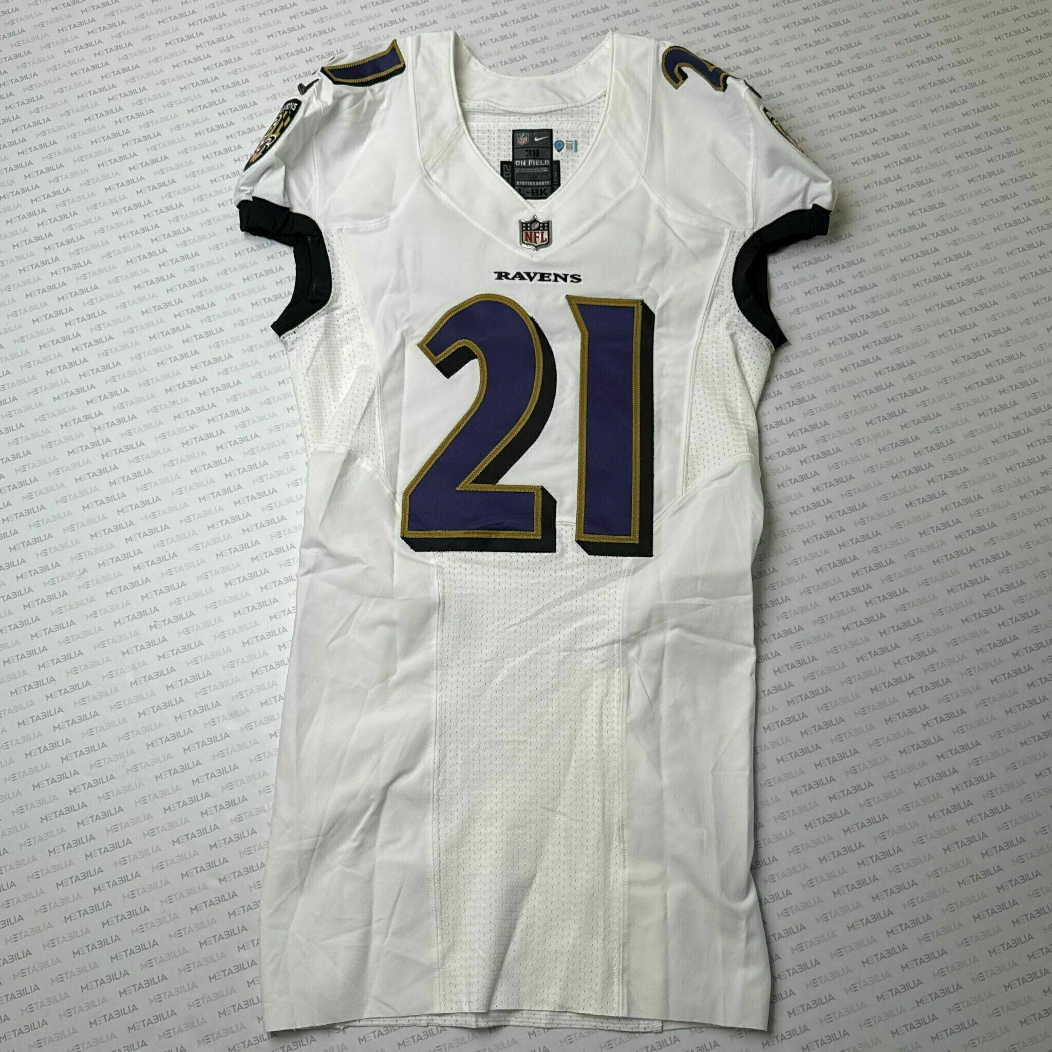 #21 Brandon Stephens Team-Issued White Jersey