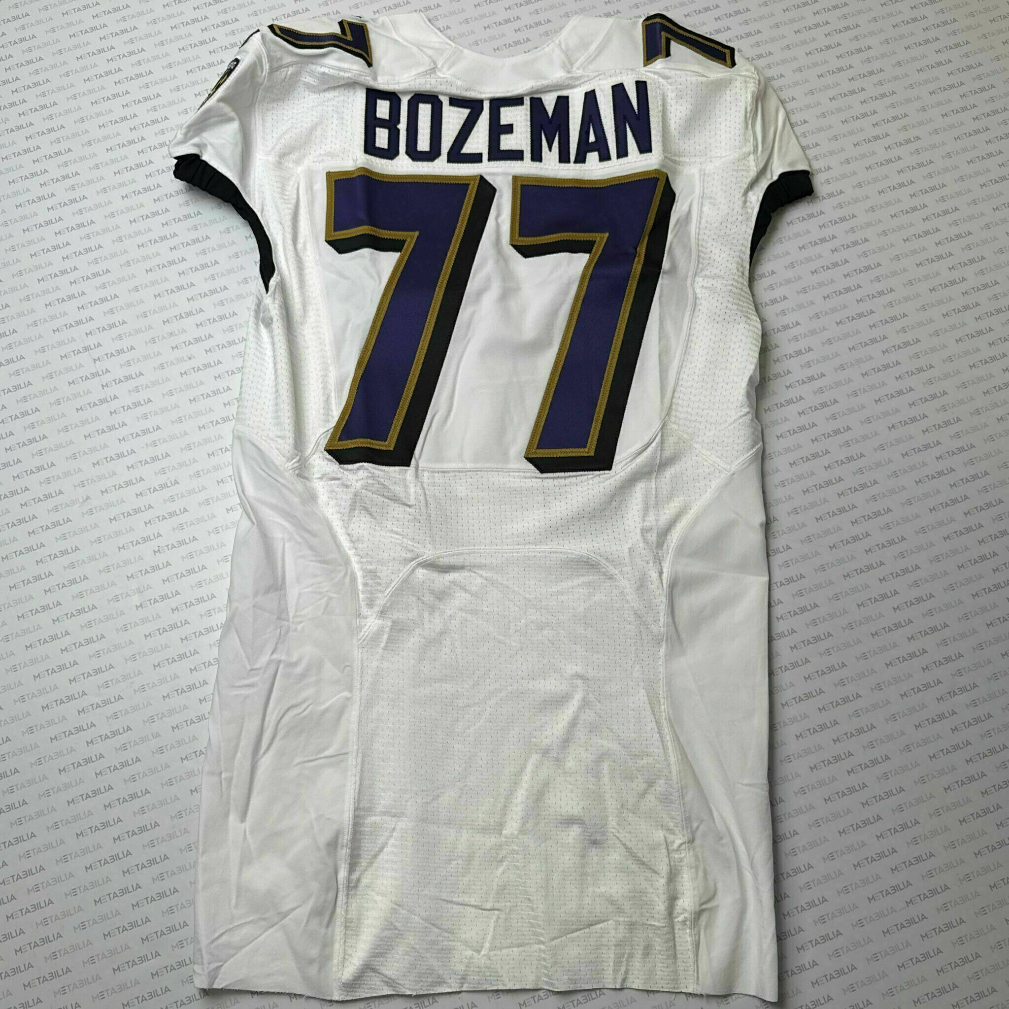 #77 Bradley Bozeman Team-Issued White Jersey