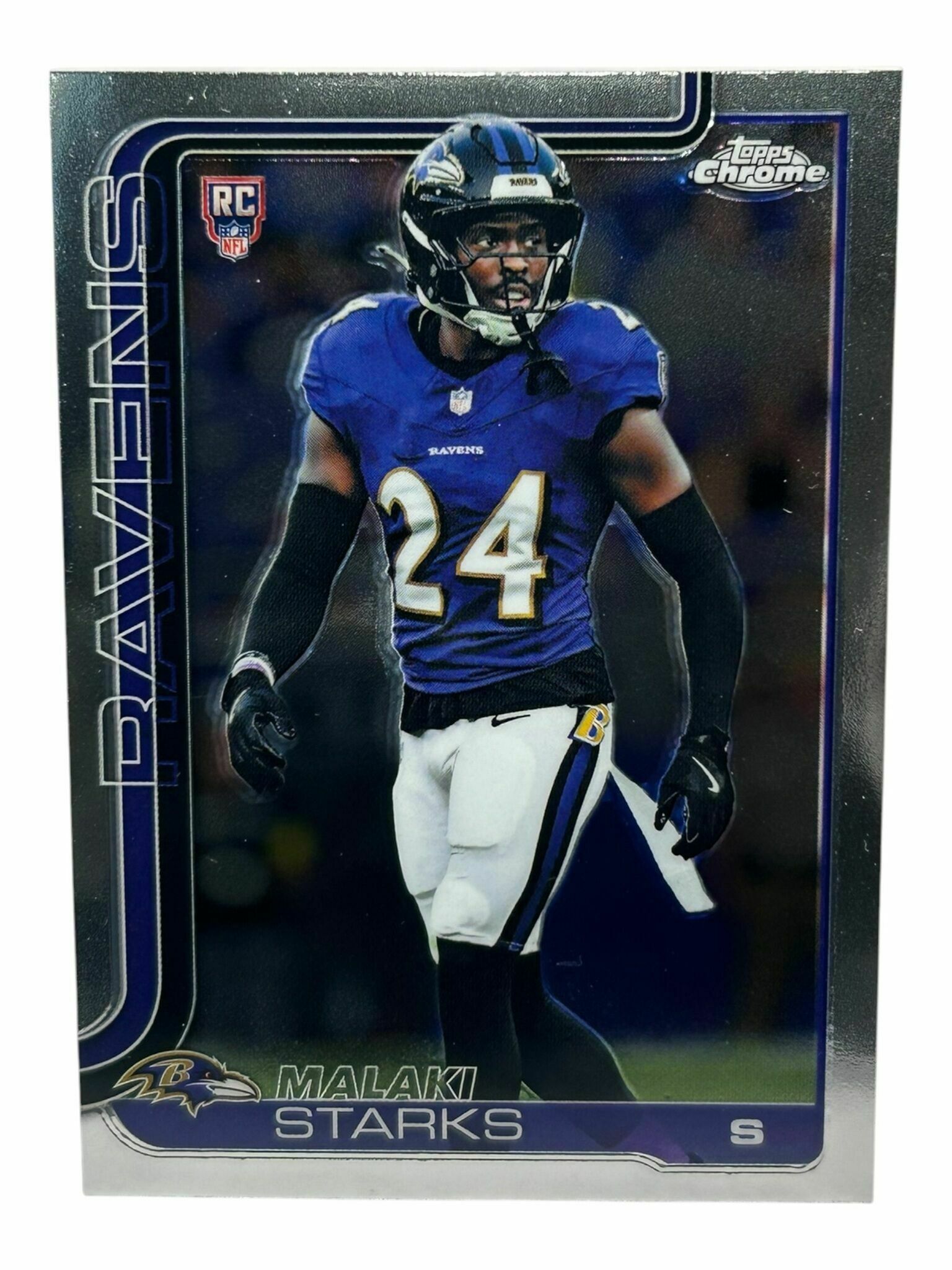 Malaki Starks 2025 Topps Chrome Football Rookie Trading Card