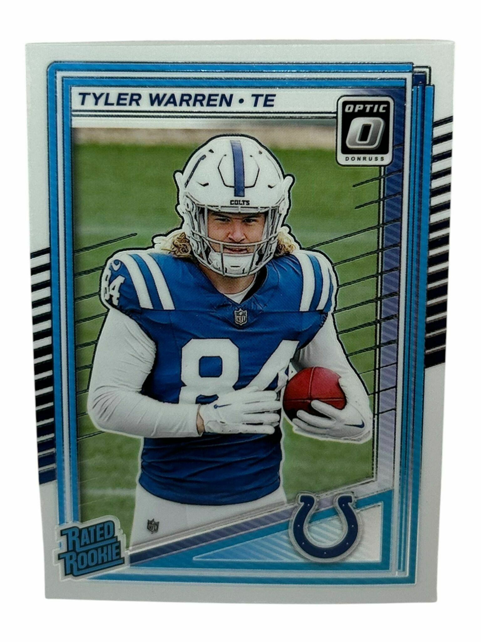 Tyler Warren 2025 Panini Donruss Optic Football Rated Rookie Trading Card