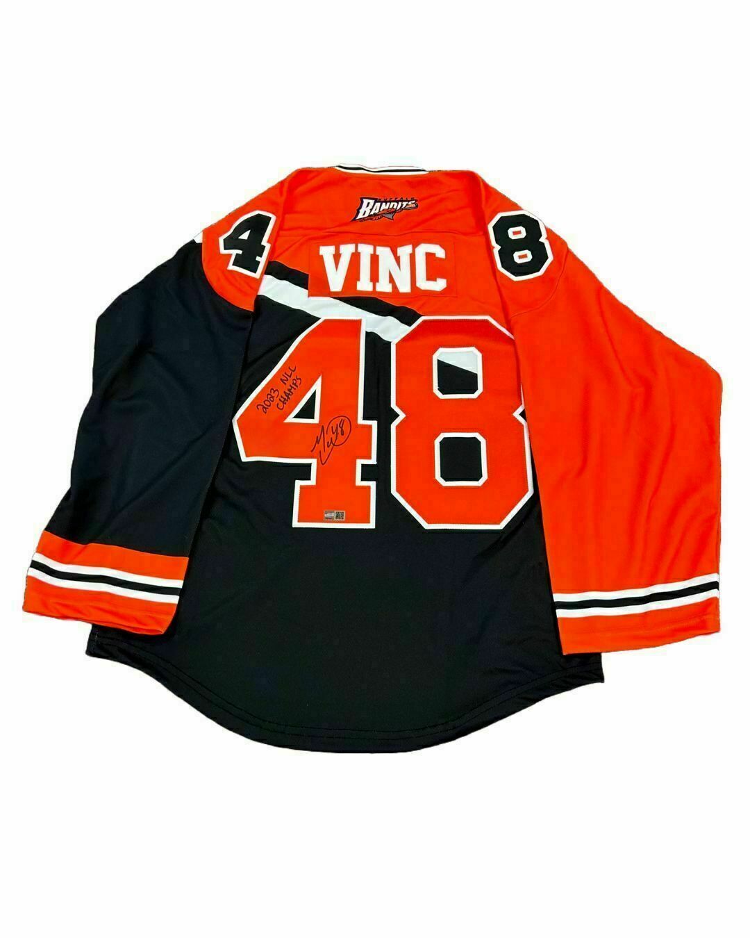 Matt Vinc Signed Buffalo Bandits ProJoy Jersey with 2023 NLL Champs