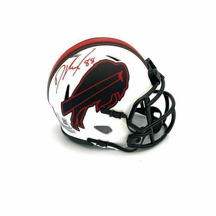 Dawson Knox Signed Buffalo Bills Lunar Eclipse Mini Helmet