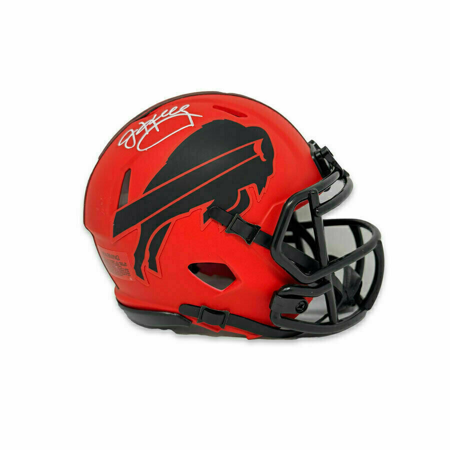 Jim Kelly Signed Buffalo Bills Rave Speed Mini Helmet