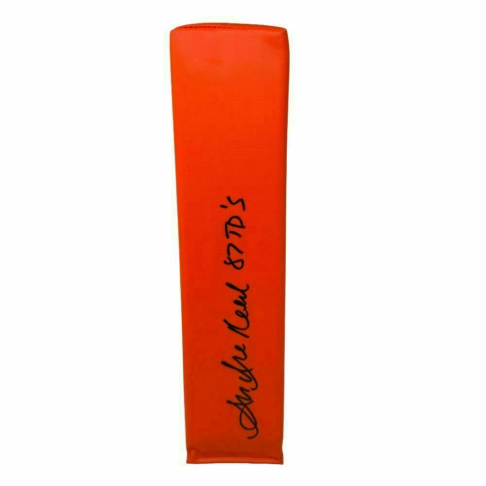 Andre Reed Signed Replica End Zone Pylon with 87 TD's