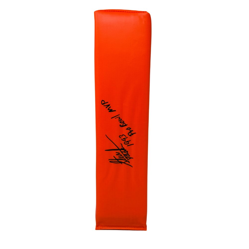 Steve Tasker Signed Replica End Zone Pylon with "1993 Pro Bowl MVP"