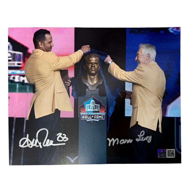 Andre Reed and Marv Levy Hall of Fame Bust Reveal 11x14 Photo Professionally Framed