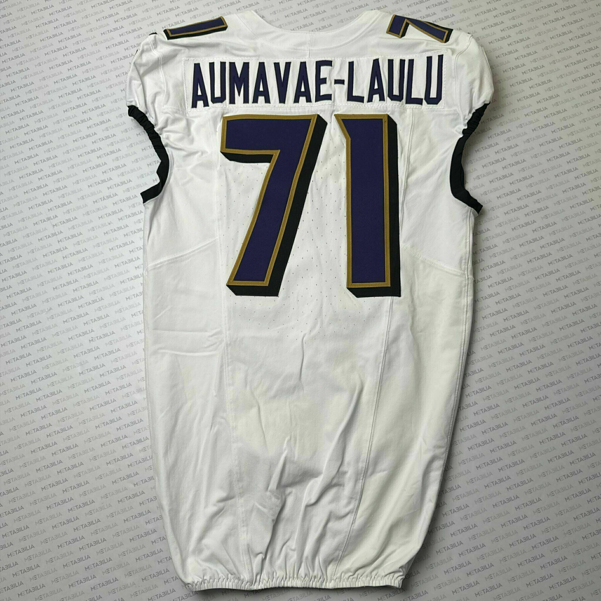 #71 Malaesala Aumavae-Laulu Team-Issued White Jersey