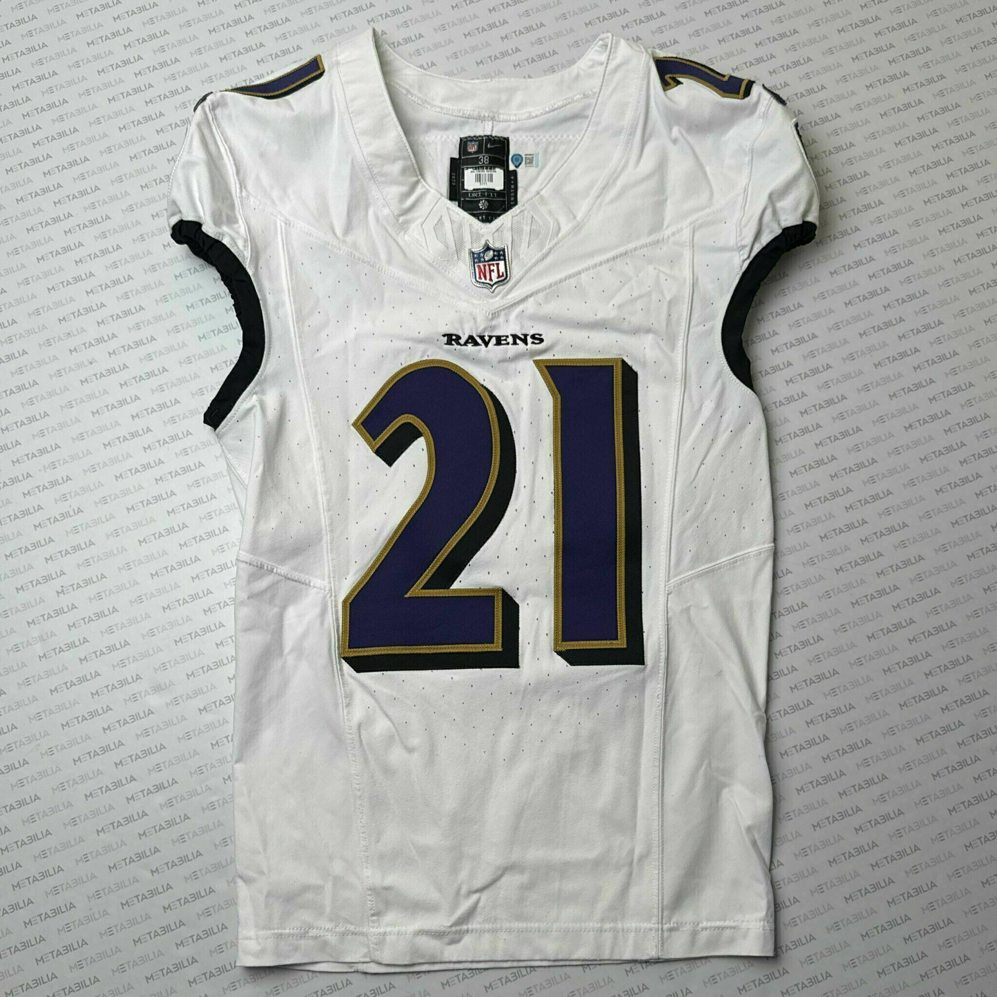 #21 Brandon Stephens Team-Issued White Jersey