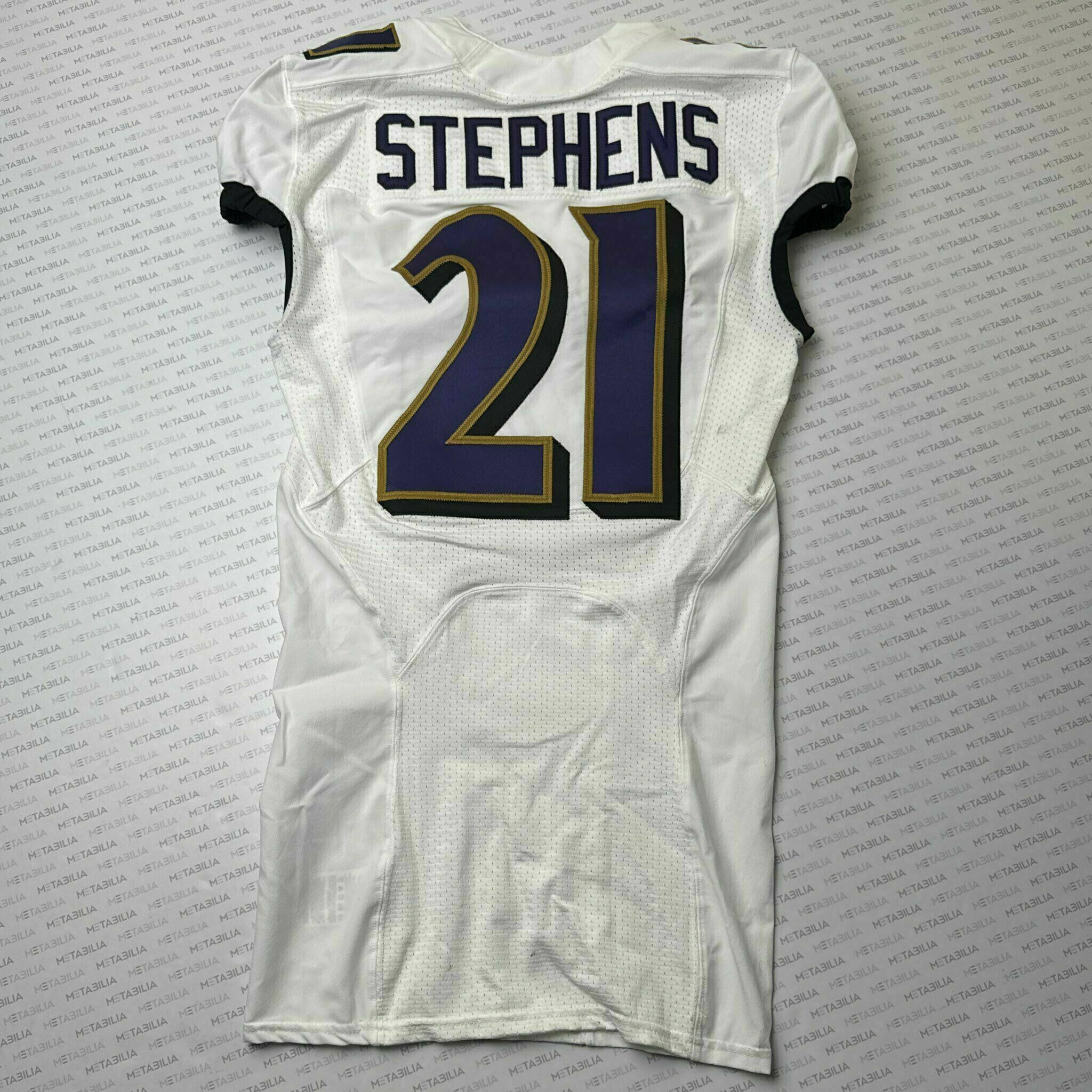 #21 Brandon Stephens Team-Issued White Jersey