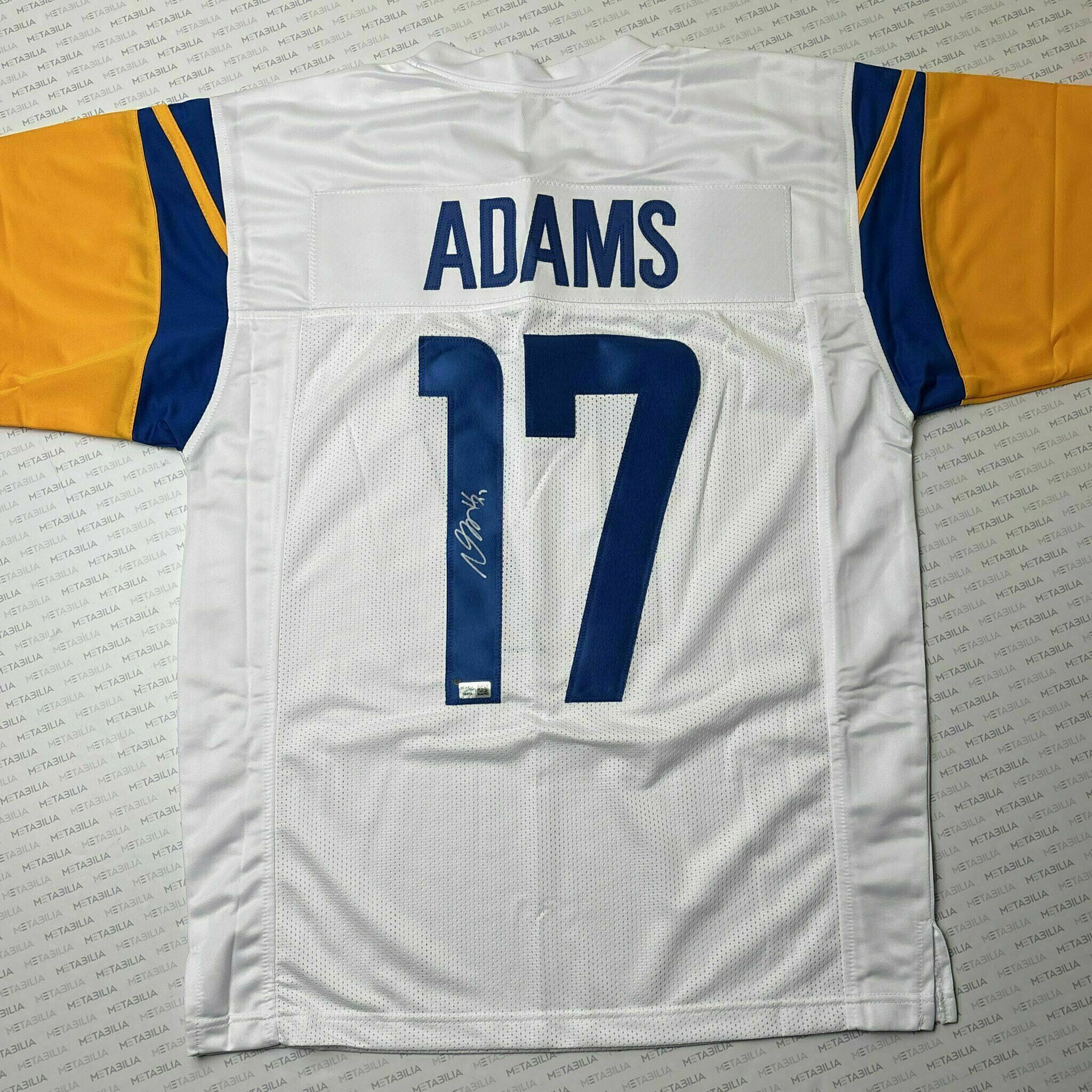 Davante Adams Signed White Custom Jersey