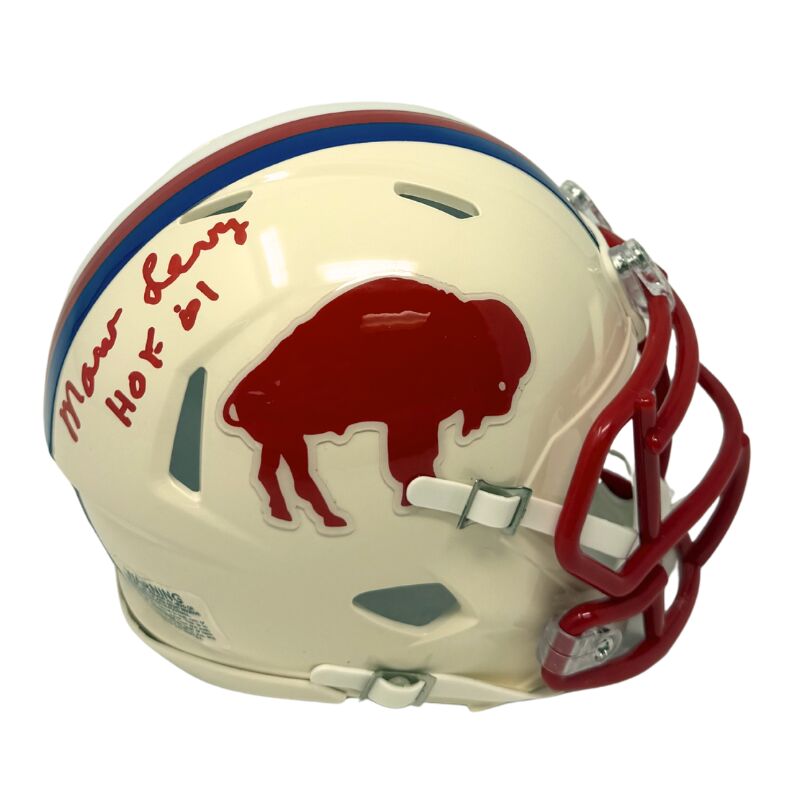 Marv Levy Signed Buffalo Bills Retro Speed Mini Helmet