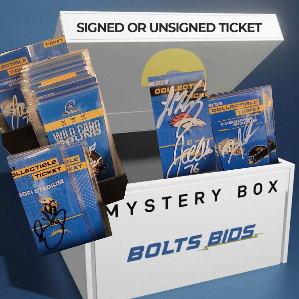 INSTANT MYSTERY - Signed and Unsigned Commemorative Ticket Series
