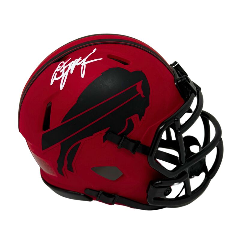 DJ Moore Signed Buffalo Bills RAVE Speed Mini Helmet