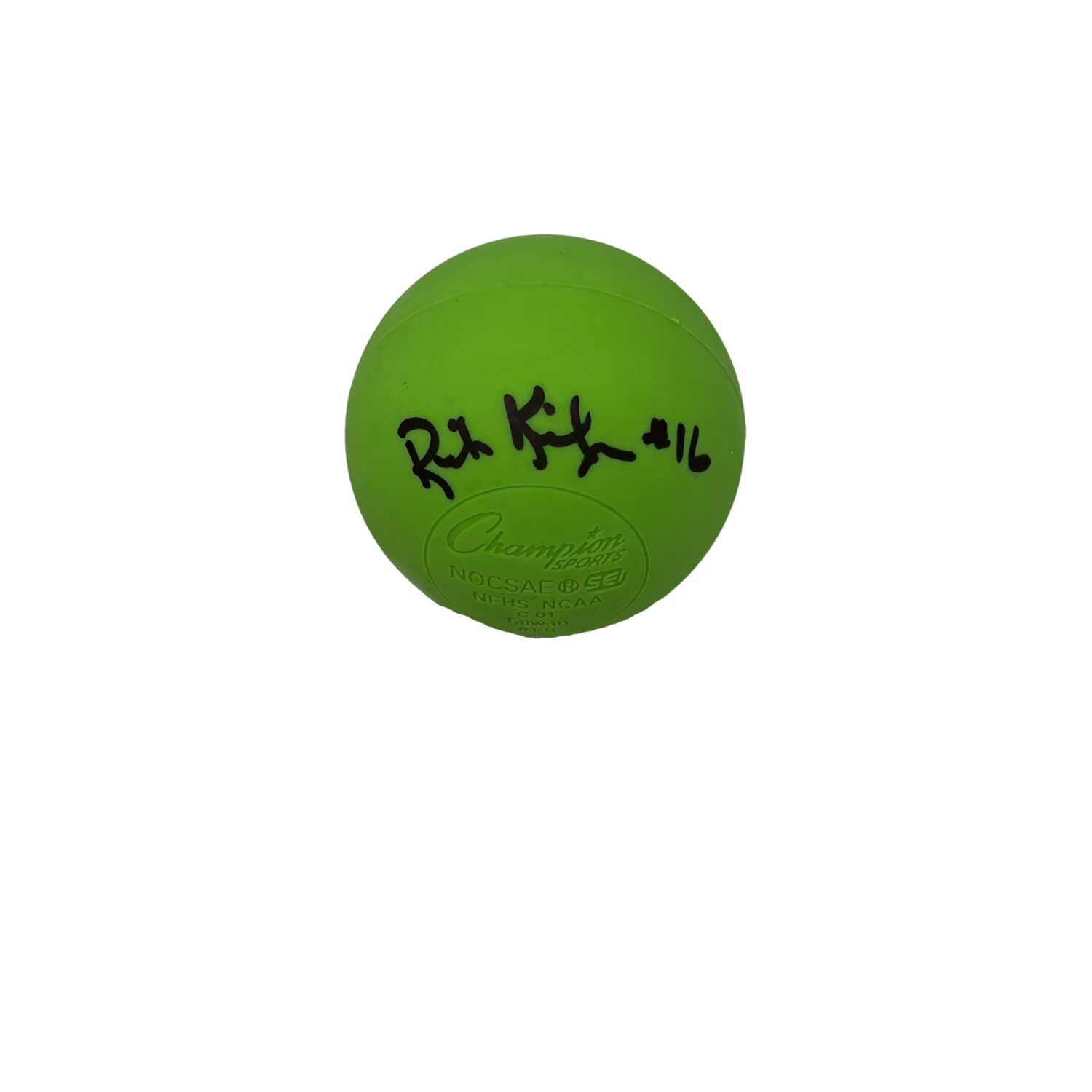 Rich Kilgor Signed Green Lacrosse Ball