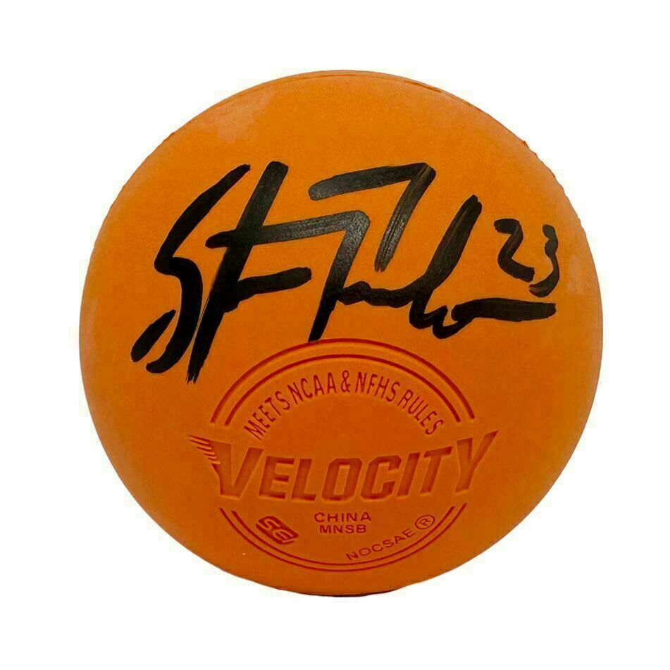 Steve Priolo Signed Orange Lacrosse Ball
