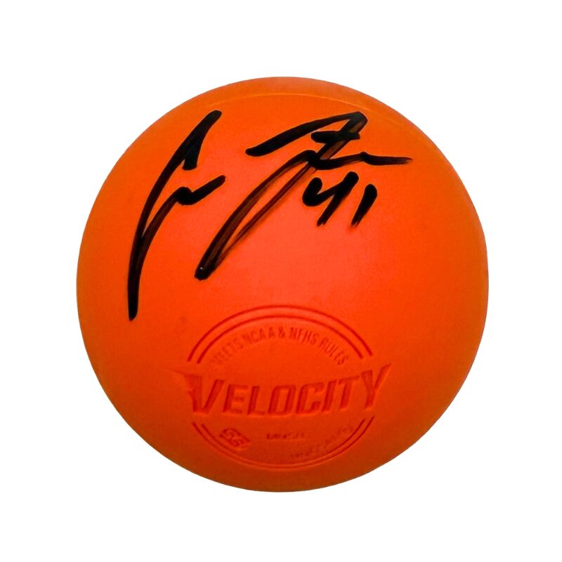 Connor Farrel Signed Orange Lacrosse Ball